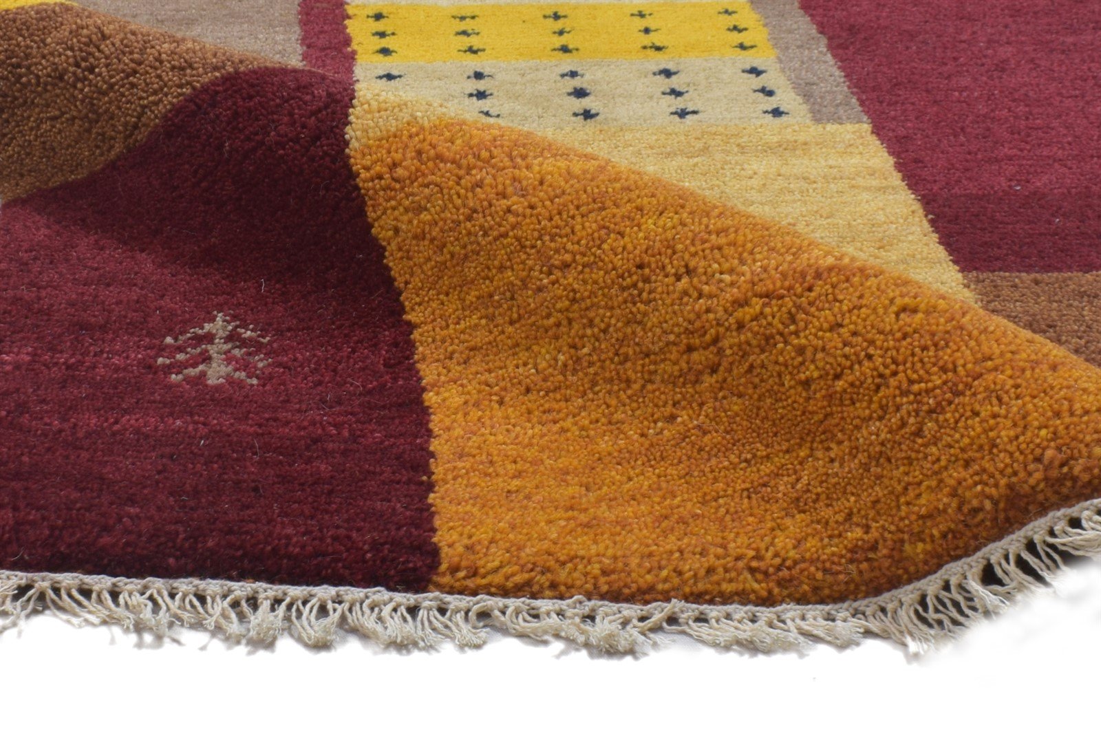 Wool Multi Color Rug 2'6 X 5' Persien Hand Knotted Gabbeh Tribal Small Carpet 7864317182101