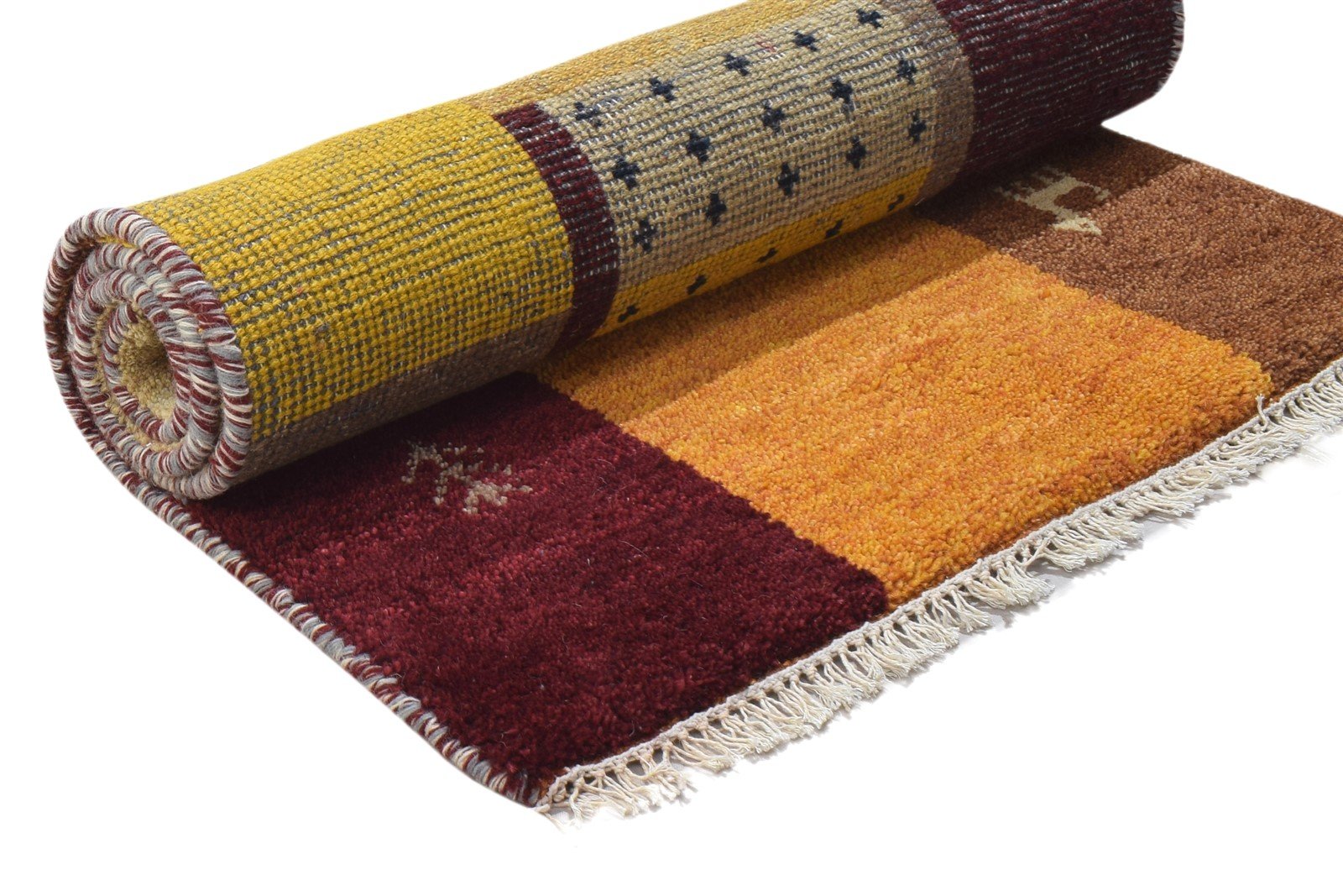 Wool Multi Color Rug 2'6 X 5' Persien Hand Knotted Gabbeh Tribal Small Carpet 7864317182101
