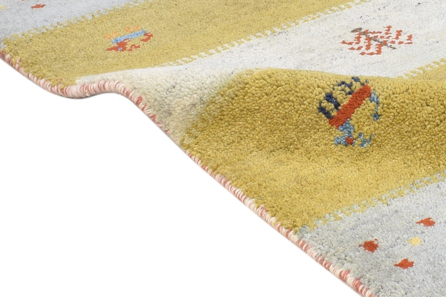 Wool Multi Color Rug 2X3 Tribal Hand Knotted Gabbeh Southwestern Small Carpet 7864502976661