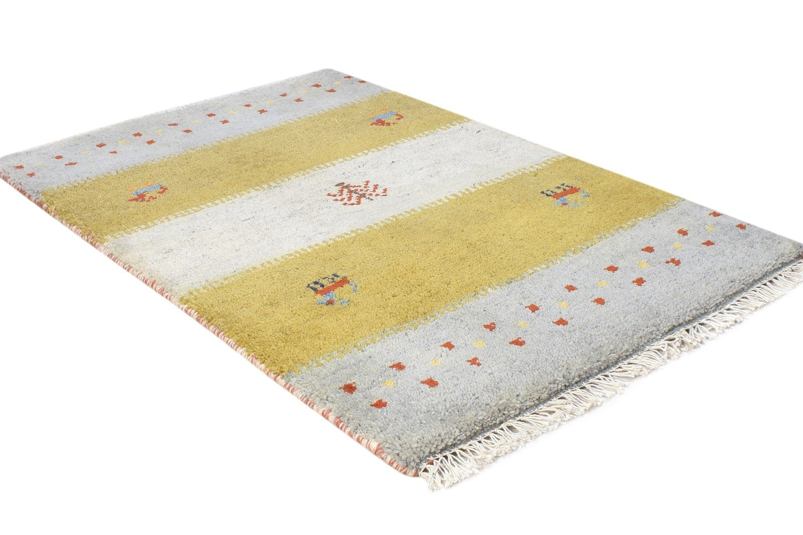 Wool Multi Color Rug 2X3 Tribal Hand Knotted Gabbeh Southwestern Small Carpet 7864502976661