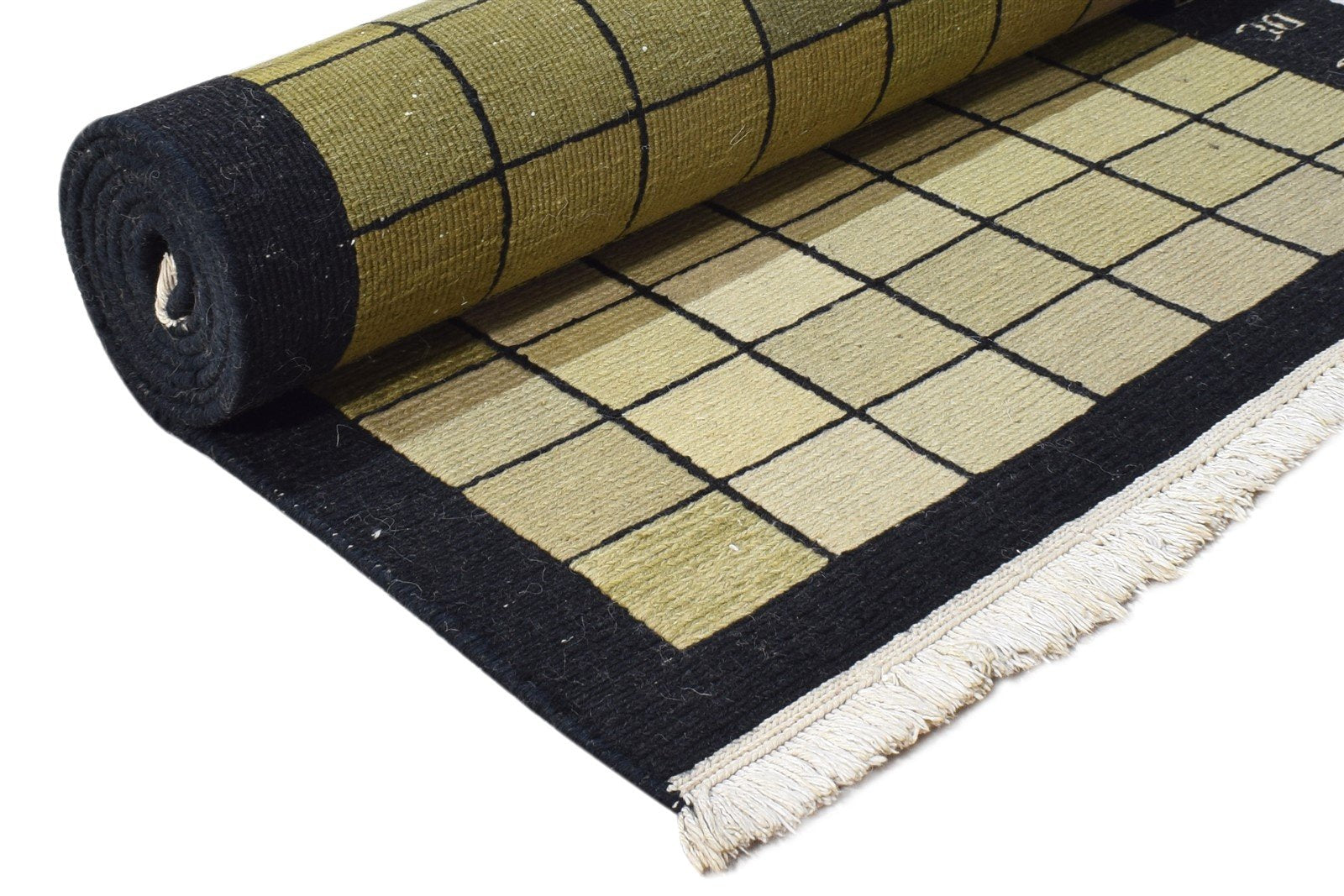 Kitty Wool Multi Color Rug 3X8 Modern Hand Knotted Scandinavian Geometric Runner 7865072517269