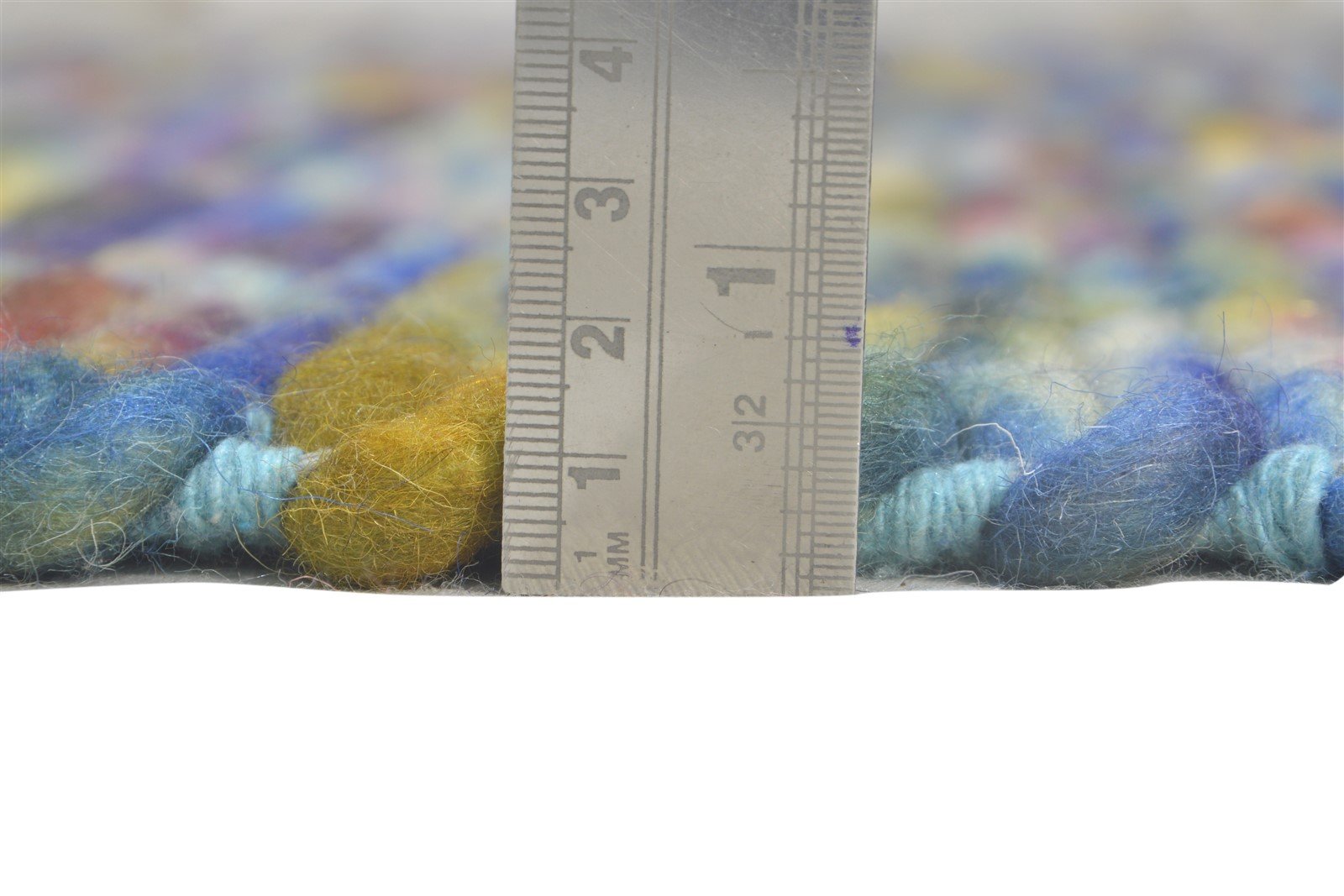 Kristel Wool Multi Color Rug 5' X 8' Modern Braided Bohemian Abstract 7865053970581
