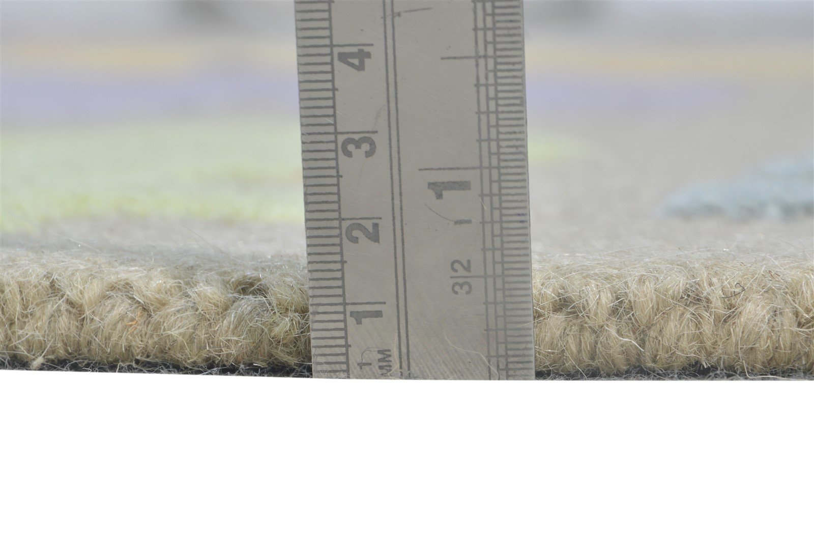 Wool Multi Color Rug 5X8 Modern Hand Tufted American Abstract Room Size Carpet 7865112658069