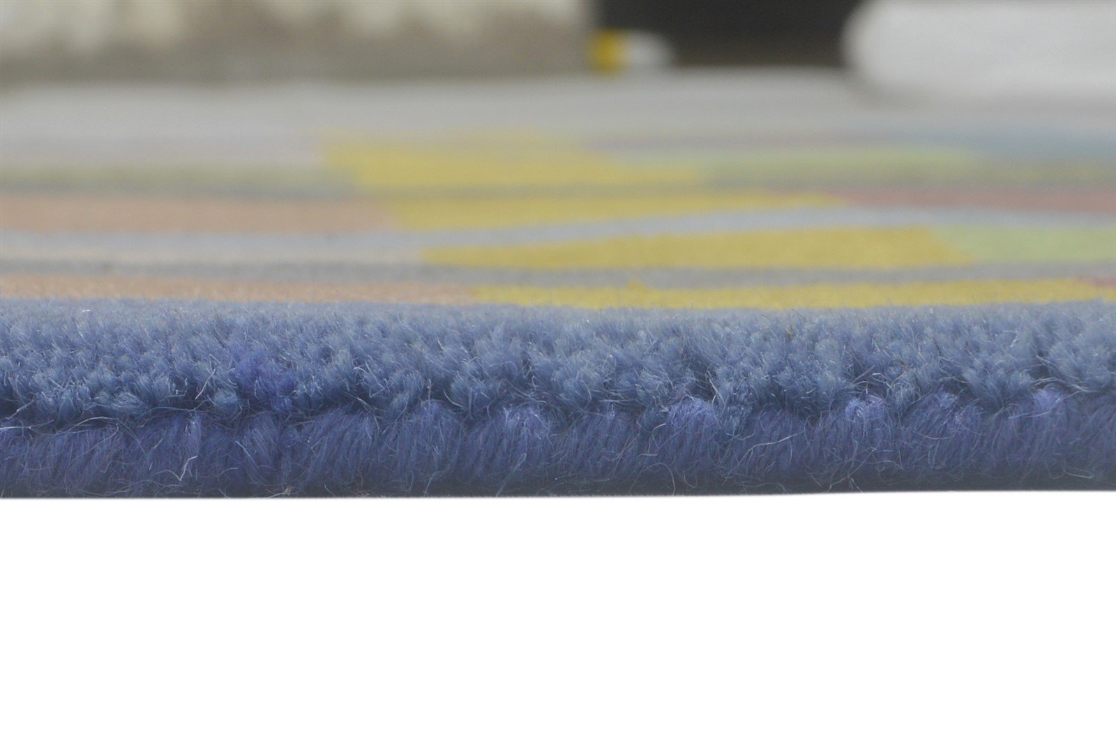 Wool Multi Color Rug 5X8 Modern Hand Tufted Scandinavian Geometric Room Size 7864083742869