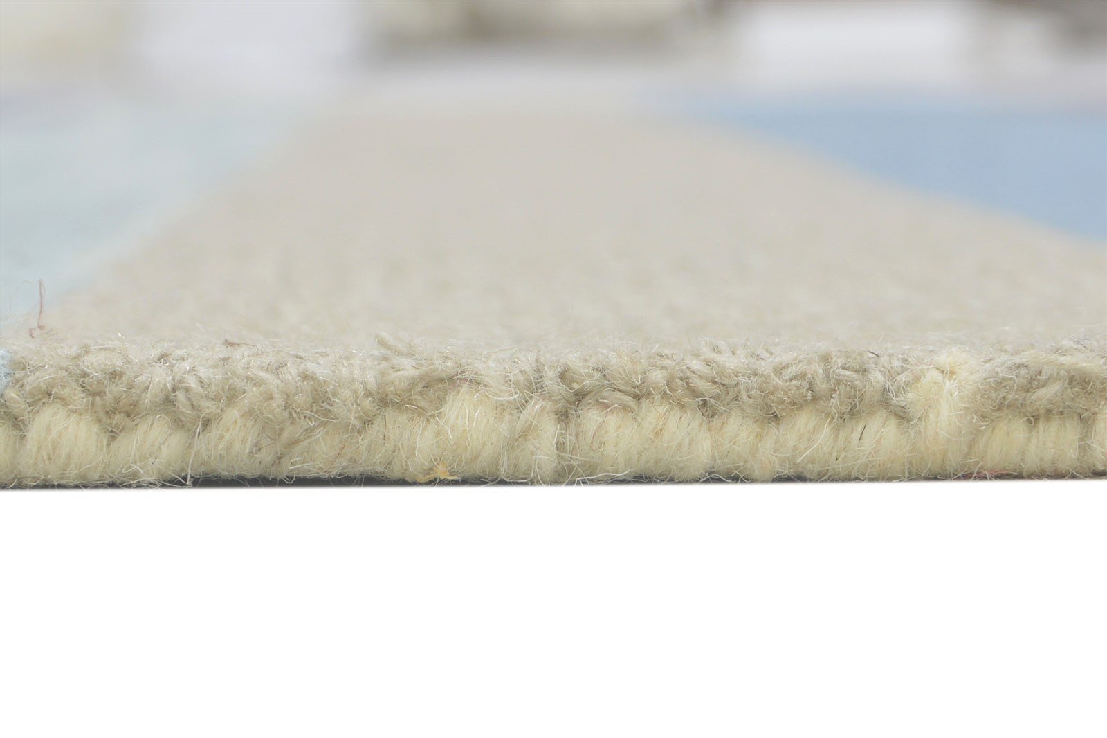 Wool Multi Color Rug 5X8 Modern Hand Tufted Scandinavian Striped Room Size 7860705591445