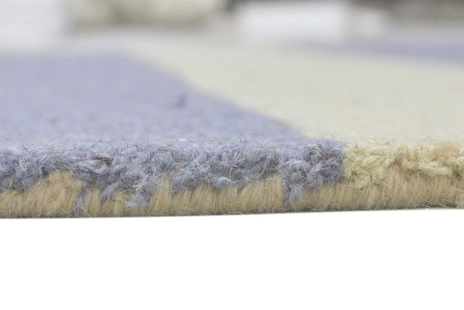 Wool Multi Color Rug 5X8 Modern Hand Tufted Scandinavian Striped Room Size 7860705951893