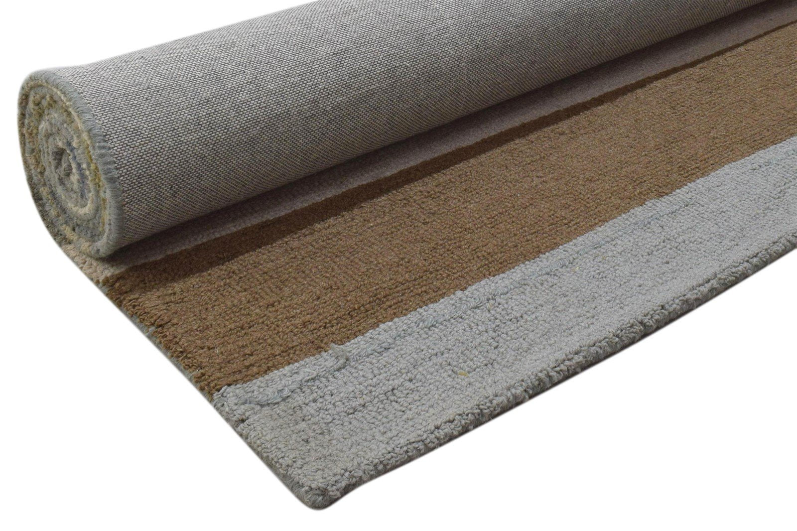 Annora Wool Multi Color Rug 5X8 Modern Hand Tufted Scandinavian Striped 7860706607253