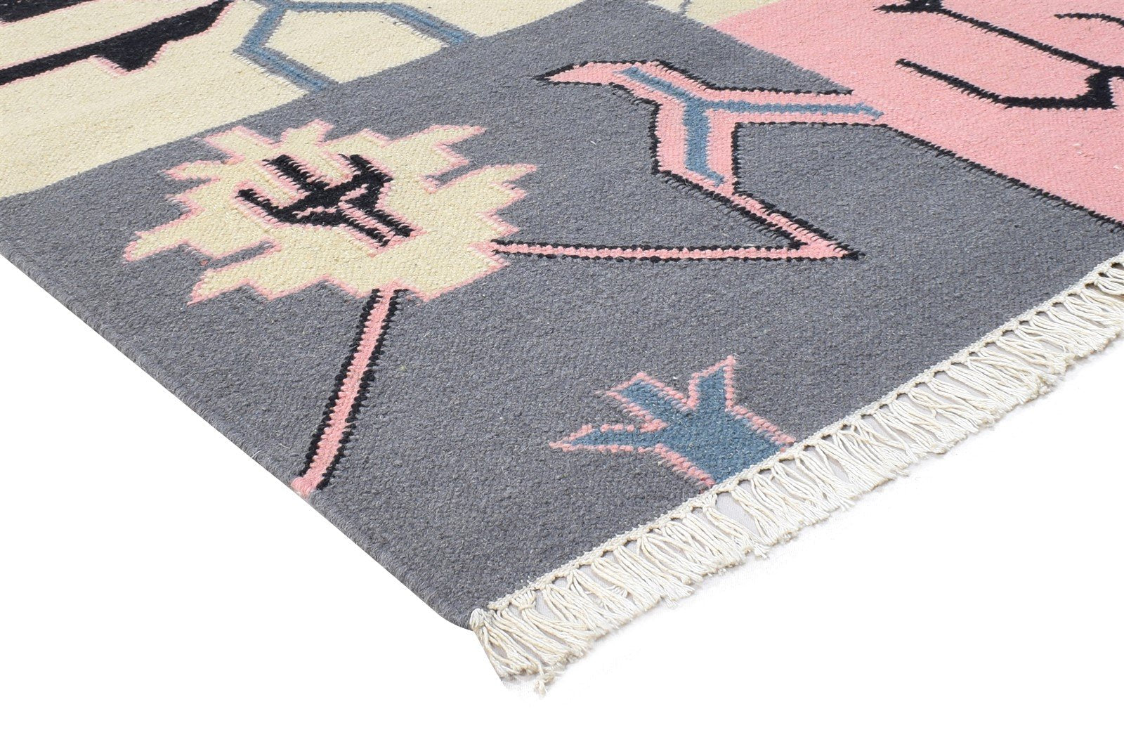 Wool Multi Color Rug 6' X 8' Persian Dhurrie Oushak Oriental Room Size Carpet 7865048727701