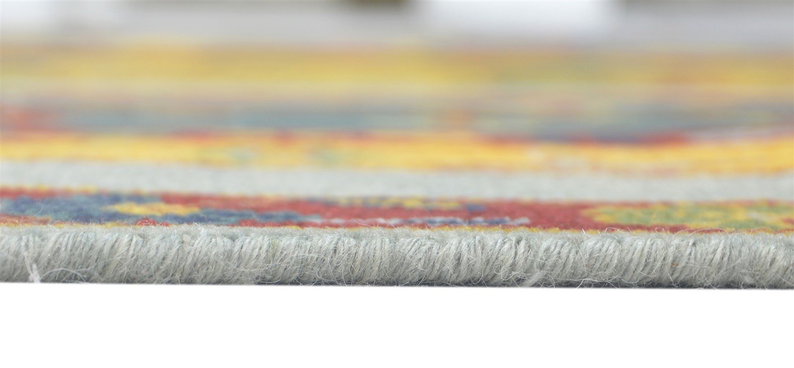 Bobette Wool Multi Color Rug 6X9 Persian Hand Knotted Turkish Striped 7860676034709