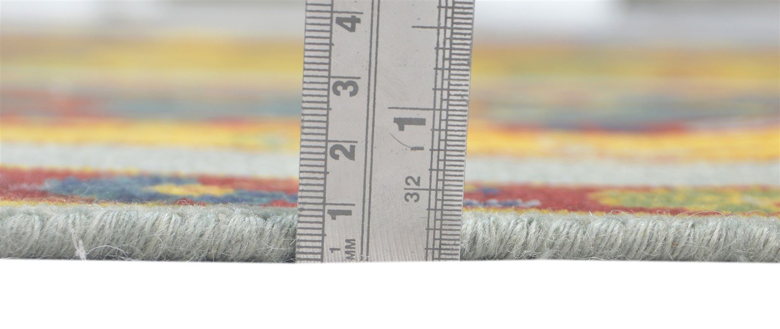Bobette Wool Multi Color Rug 6X9 Persian Hand Knotted Turkish Striped 7860676034709