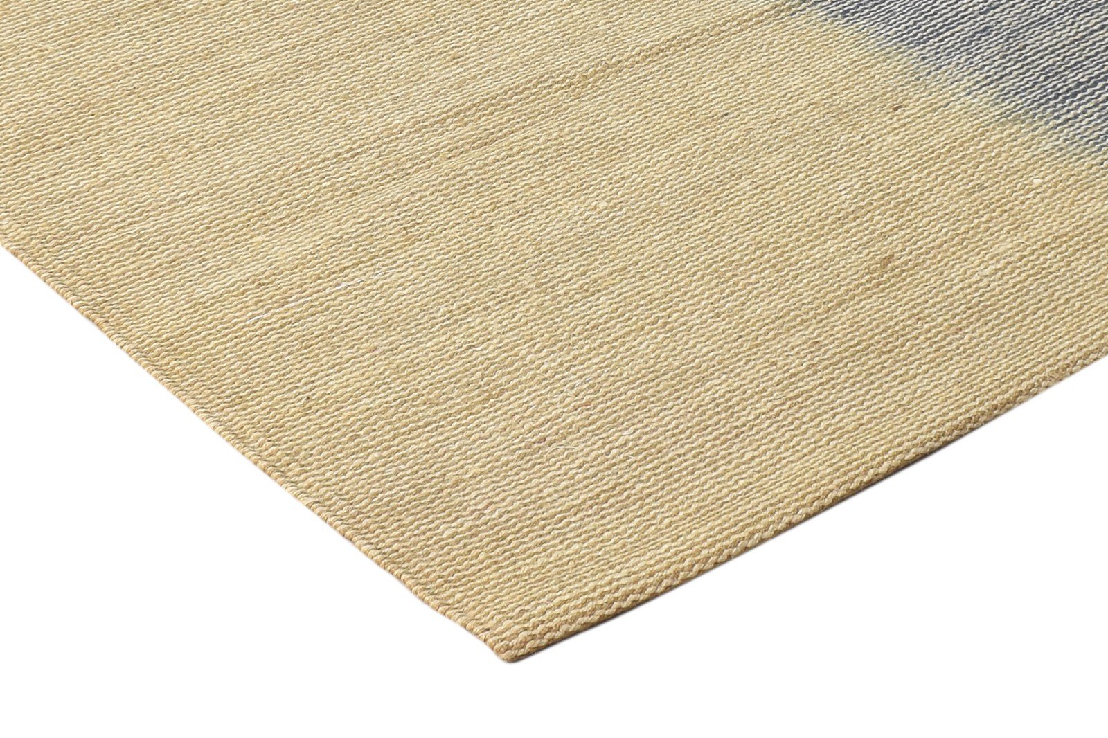 Wool Multi Rug 4' X 6' Modern Hand Woven Scandinavian Striped Room Size Carpet 7864992301205