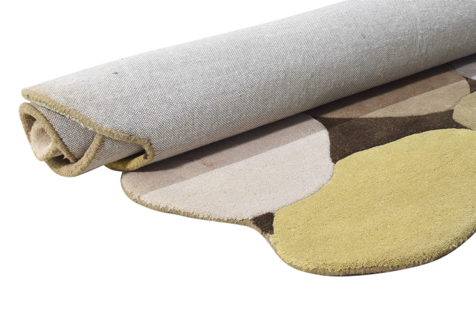 Wool Multi Rug 5' X 8' Modern Hand Tufted French Abstract Room Size Carpet 7864996135061