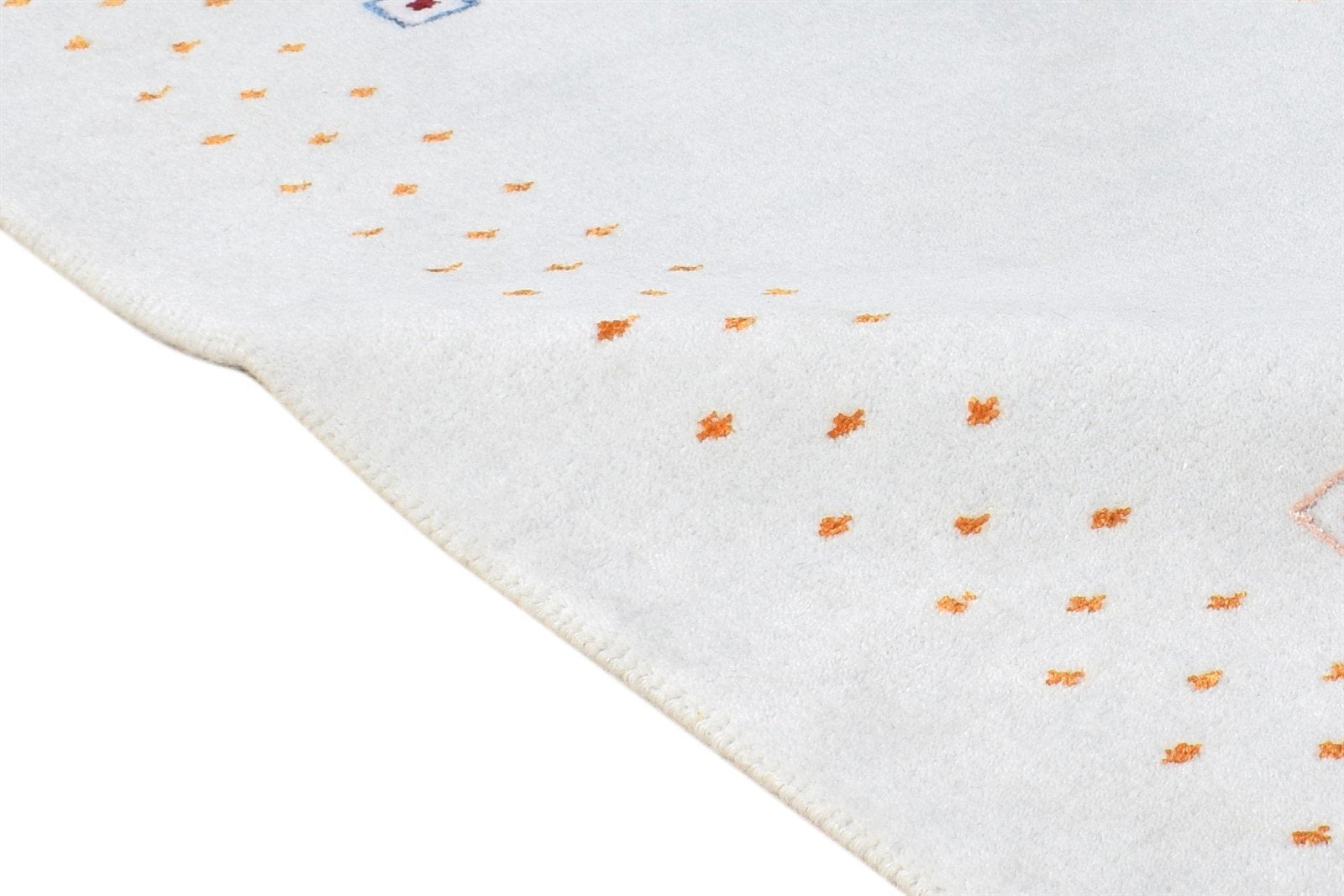 Wool Off-White Rug 2X3 Southwestern Hand Knotted American Tribal Small Carpet 7865064915093