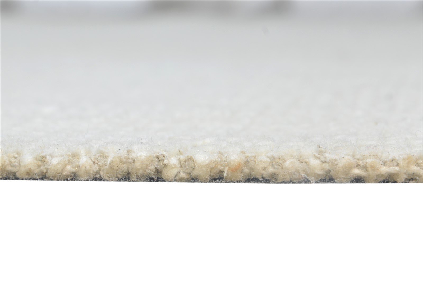 Wool Off-White Rug 6' X 9' Modern Hand Knotted Scandinavian Solid Large Carpet 7865124126869