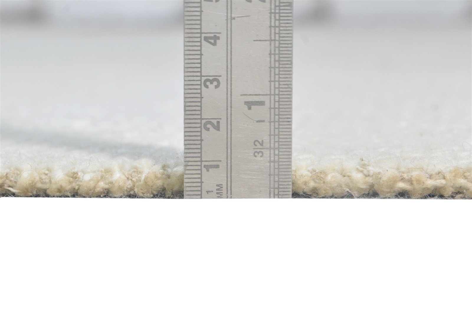 Wool Off-White Rug 6' X 9' Modern Hand Knotted Scandinavian Solid Large Carpet 7865124126869