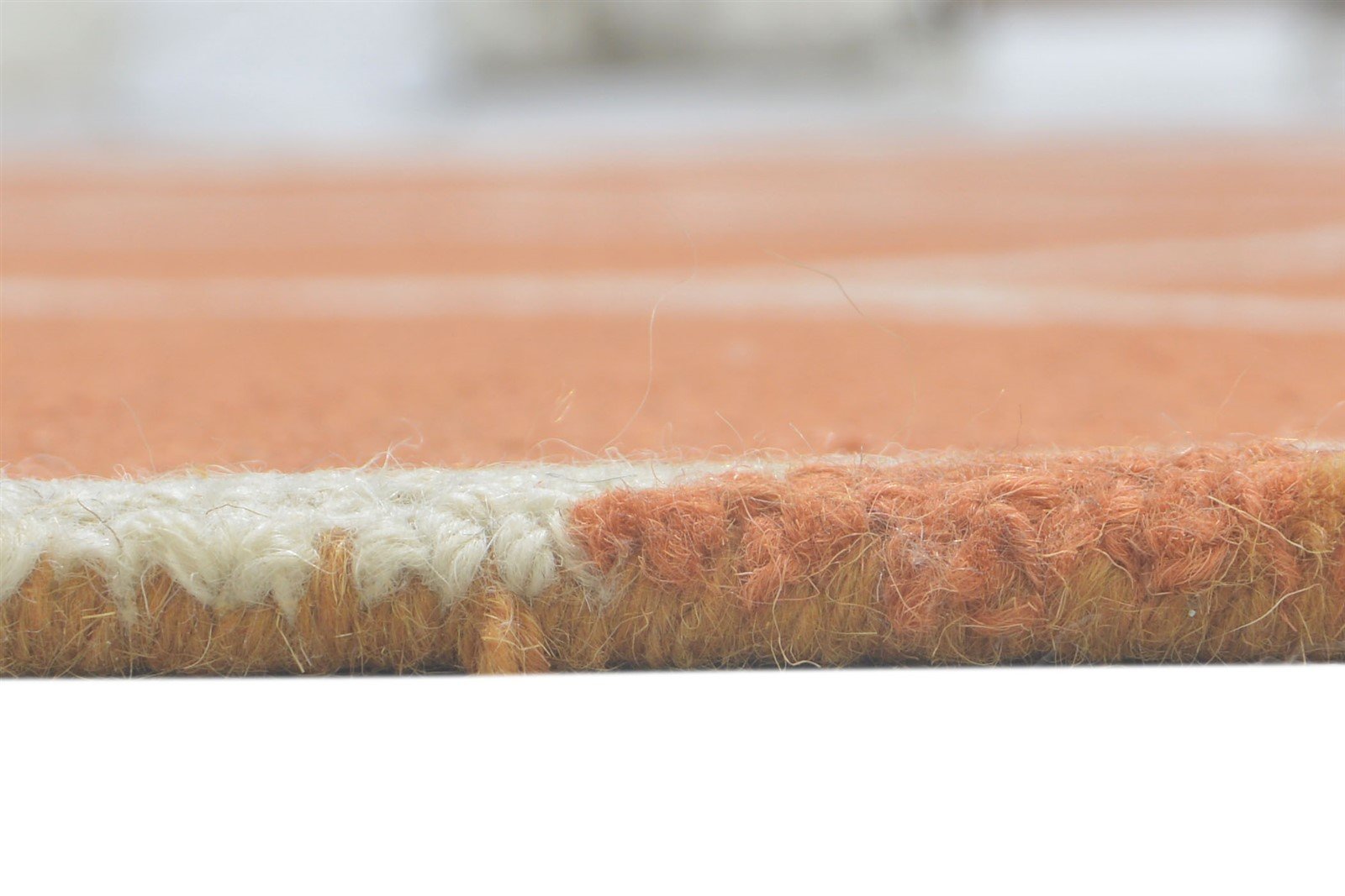 Wool Orange Rug 5' X 7' Modern Hand Tufted Indian Trellis 5'0"X7'1" Carpet 7860704968853