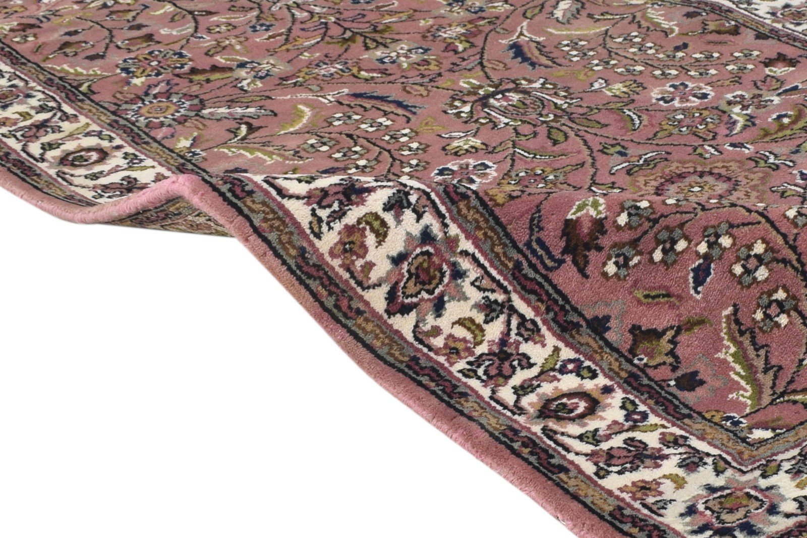 Wool Pink Rug 2'6 X 9' Persian Hand Knotted Kashan Oriental Small Runner 7864669077653