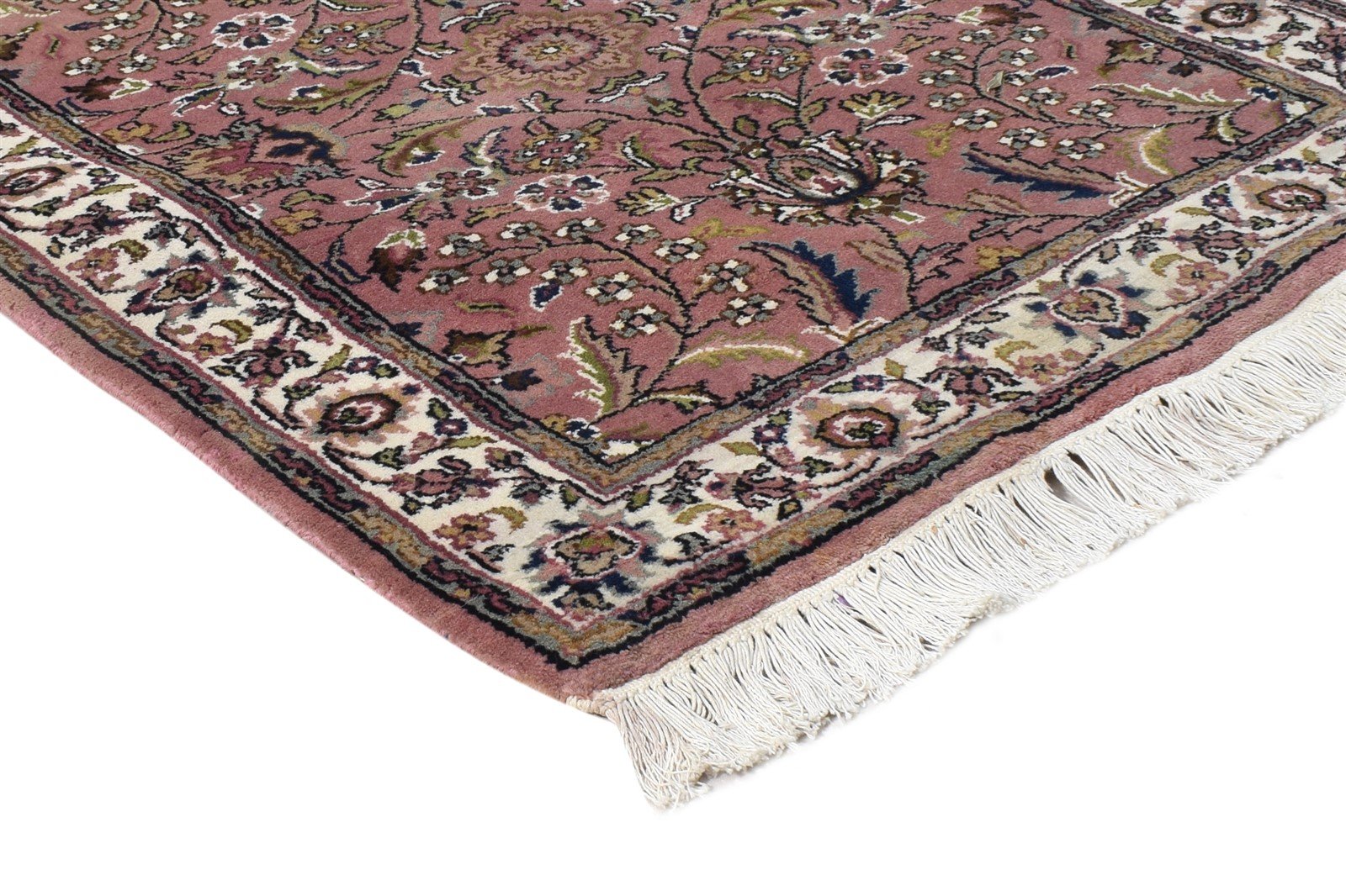 Wool Pink Rug 2'6 X 9' Persian Hand Knotted Kashan Oriental Small Runner 7864669077653