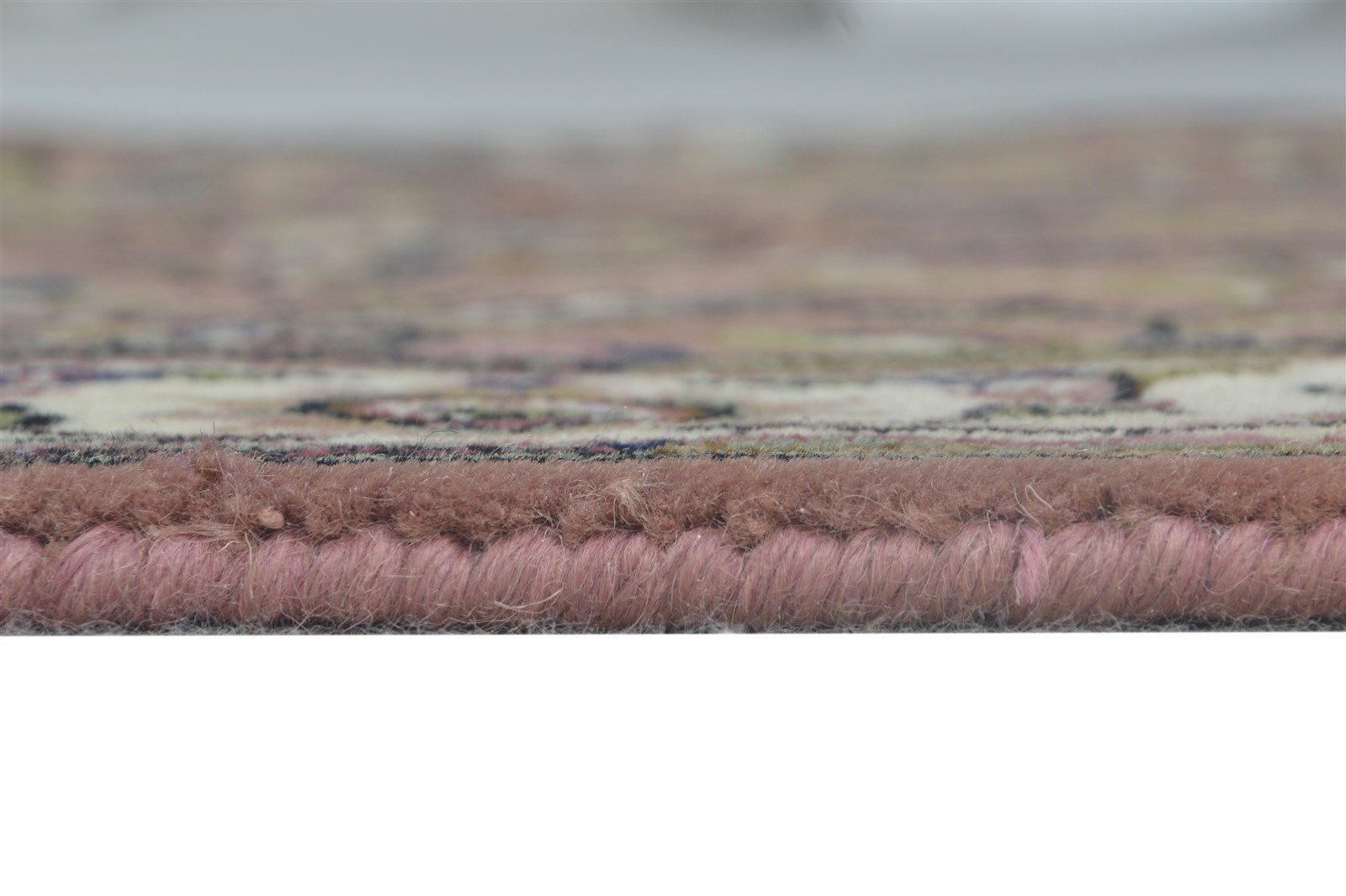 Wool Pink Rug 2'6 X 9' Persian Hand Knotted Kashan Oriental Small Runner 7864669077653