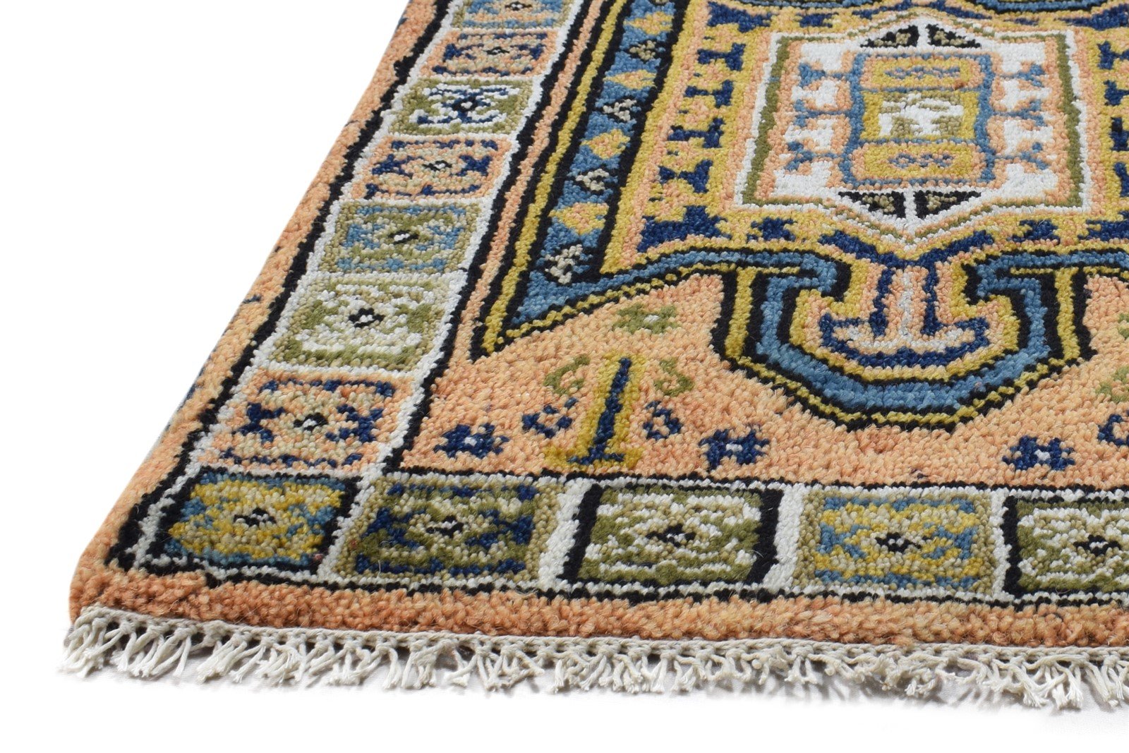 Wool Pink Rug 2' X 3' Persian Hand Knotted Kazak Oriental Small Carpet 7864816861333