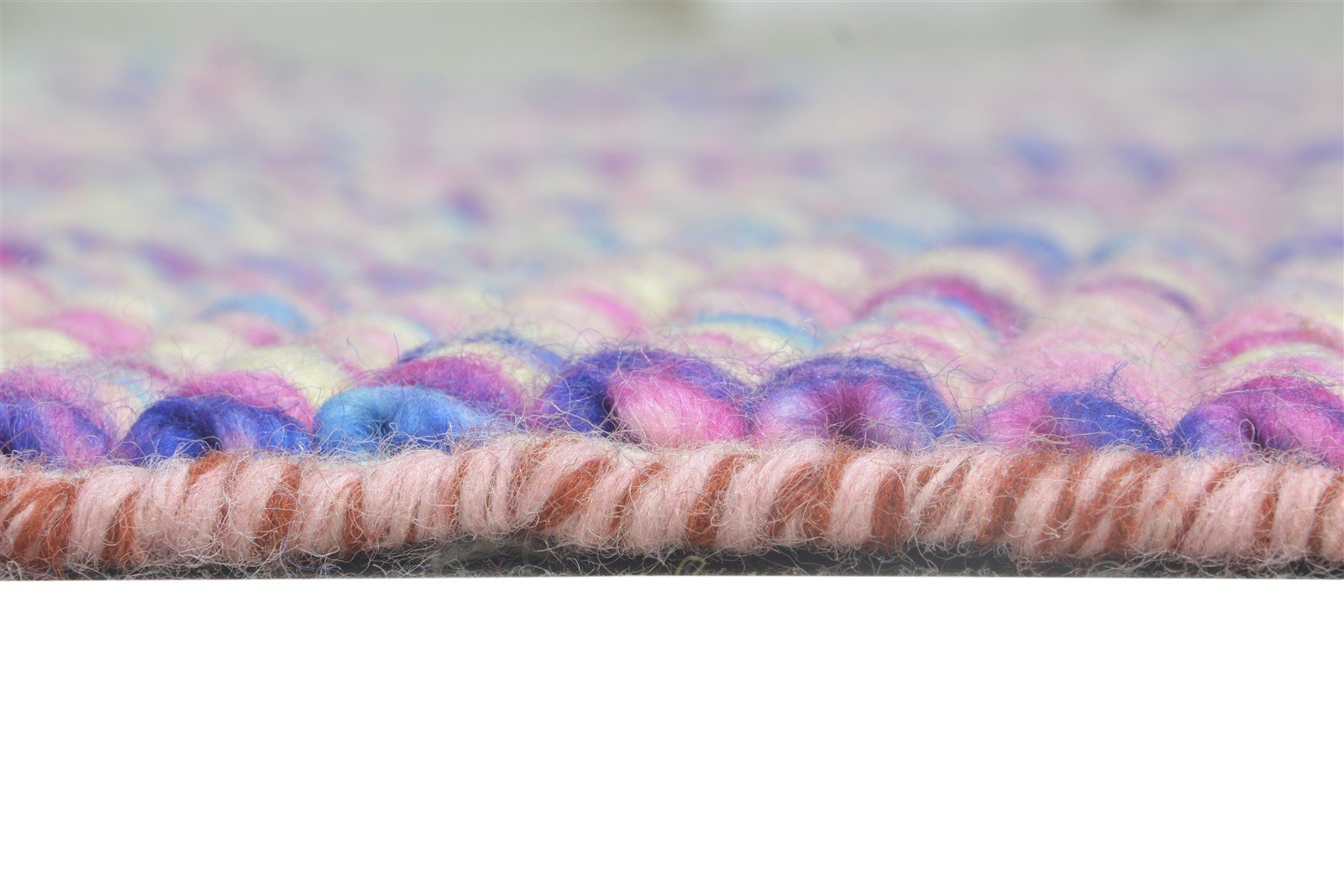 Wool Pink Rug 3' X 4' Modern Dhurrie Bohemian Solid Room Size Carpet 7865012191381