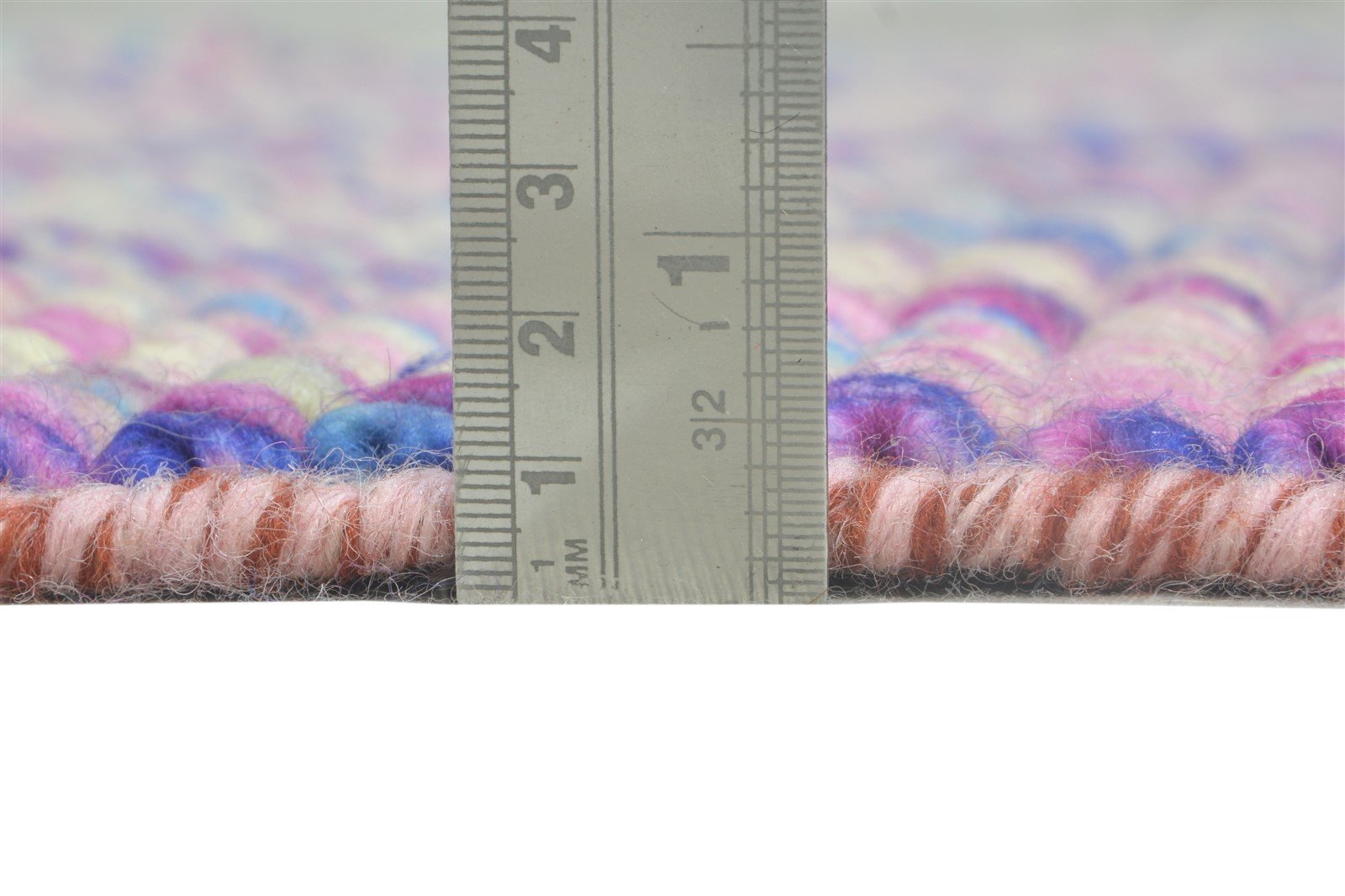 Wool Pink Rug 3' X 4' Modern Dhurrie Bohemian Solid Room Size Carpet 7865012191381
