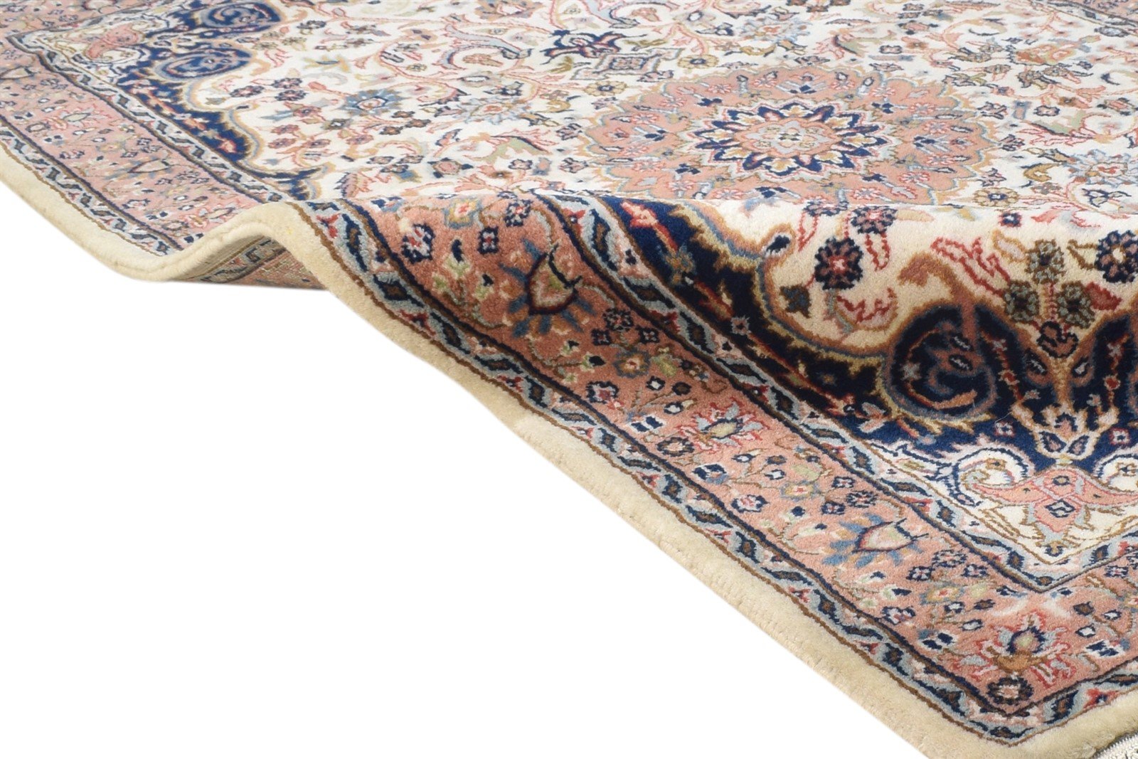 Wool Pink Rug 3' X 5' Persian Hand Knotted Nain Oriental Small Carpet 7864676286613