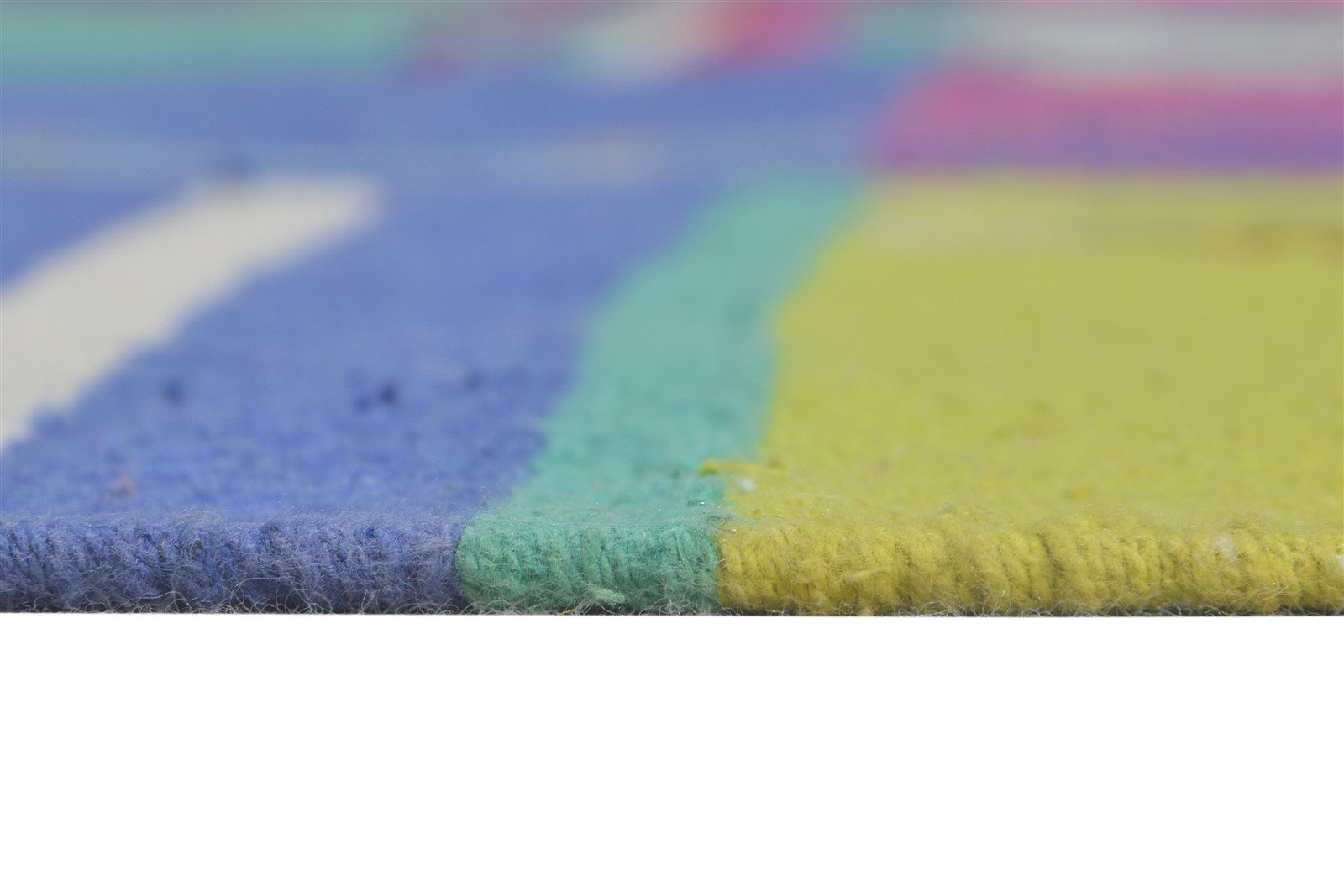 Wool Pink Rug 5' X 7' Modern Dhurrie Bohemian Abstract Room Size Carpet 7865190973589