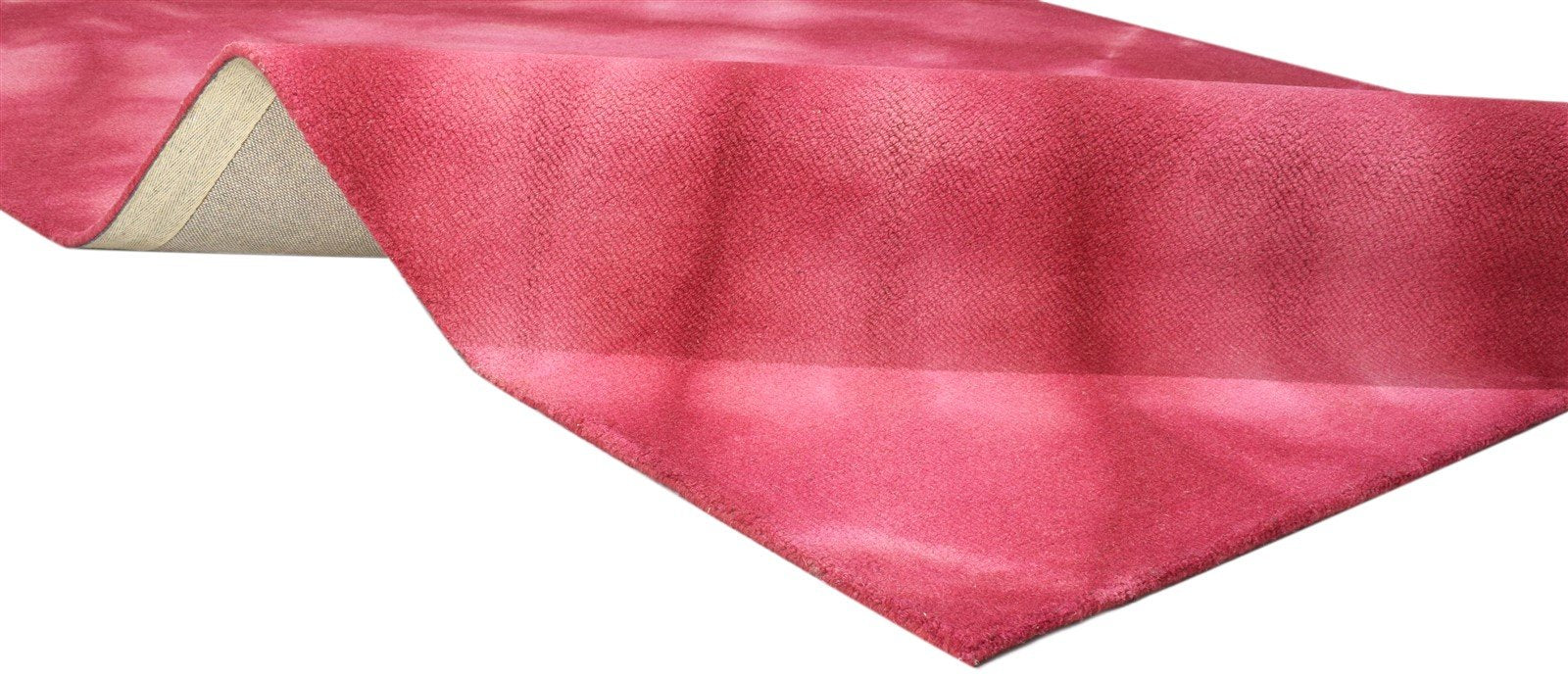 Wool Pink Rug 5' X 8' Modern Hand Tufted Shibori Tie Dye Room Size Carpet 7860684783765