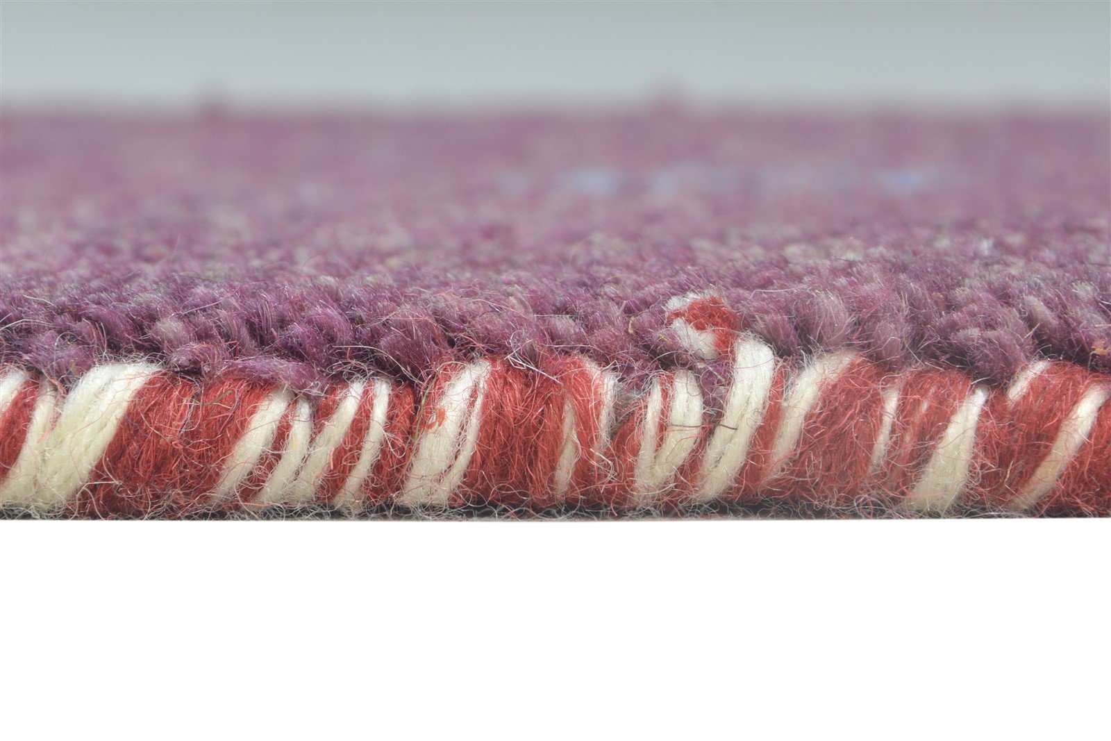 Wool Purple Rug 1' X 2' Tribal Hand Knotted Southwestern Solid Small Carpet 7865089818773