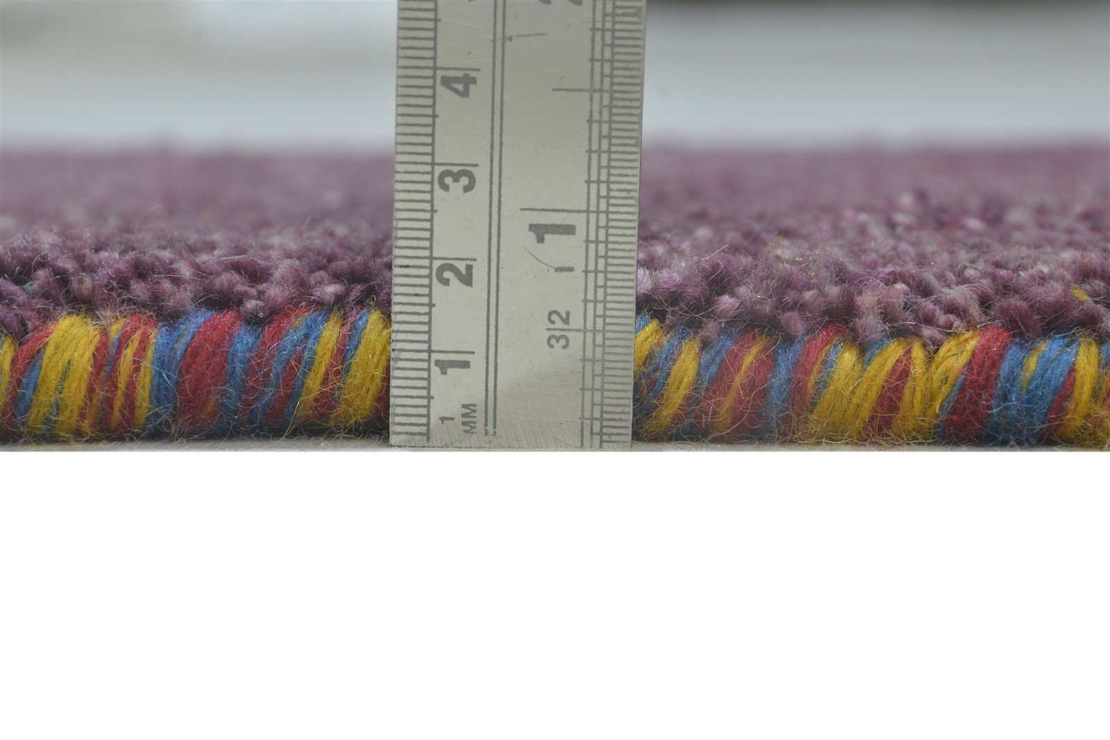 Wool Purple Rug 2' X 2' Modern Hand Knotted Scandinavian Solid Small Carpet 7864827216021