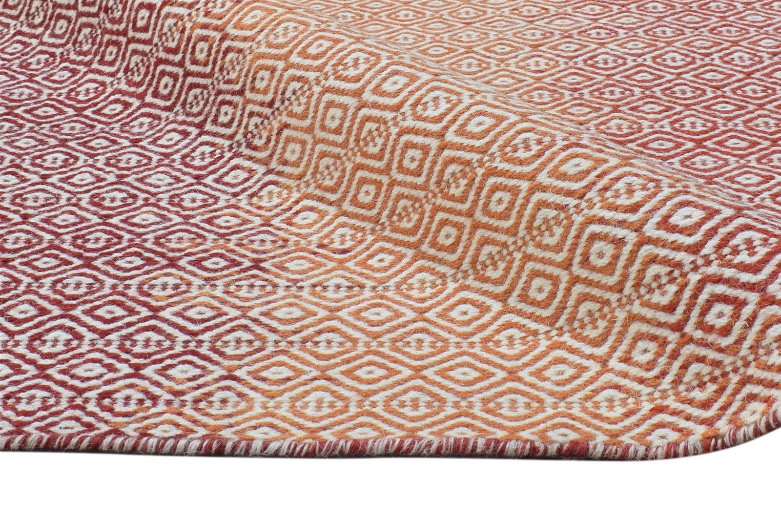 Maxie Wool Purple Rug 6' X 8' Modern Dhurrie Shibori Ombre 7865022808213