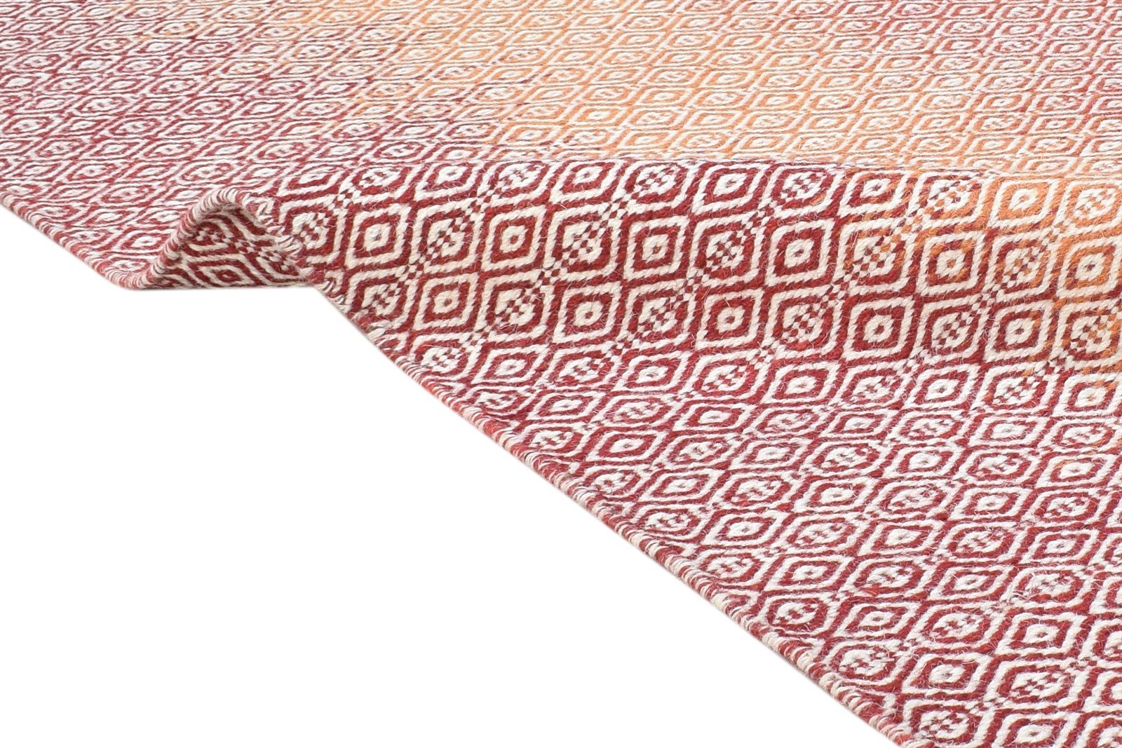 Maxie Wool Purple Rug 6' X 8' Modern Dhurrie Shibori Ombre 7865022808213