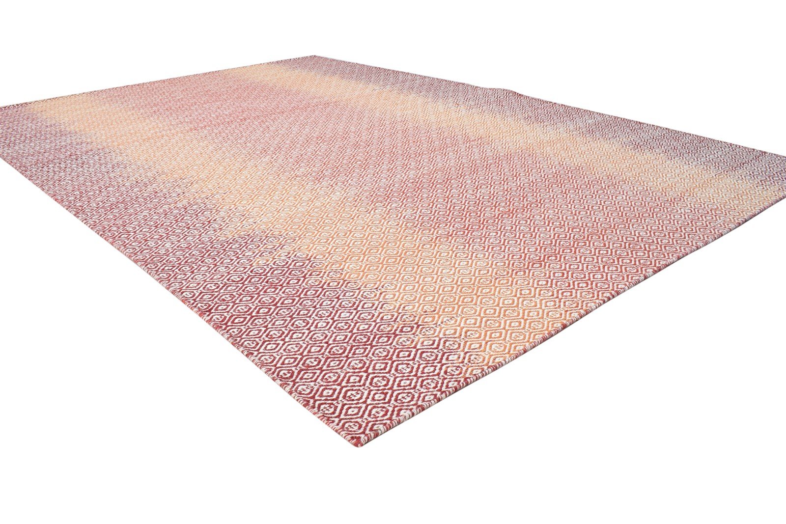 Maxie Wool Purple Rug 6' X 8' Modern Dhurrie Shibori Ombre 7865022808213