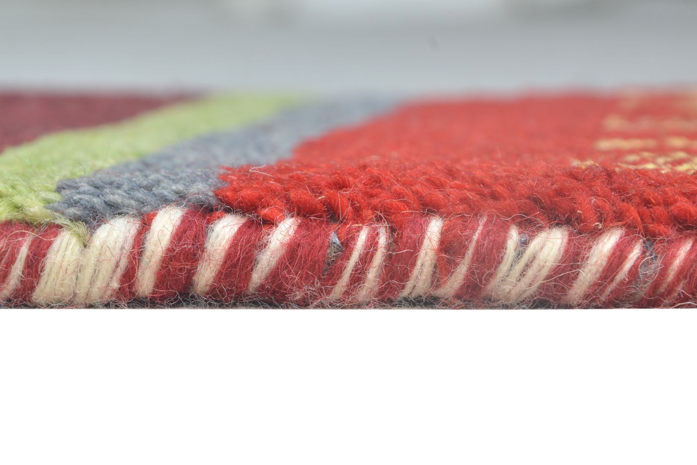 Ernesta Wool Red Rug 1' X 2' Southwestern Hand Knotted American Tribal 7865087623317