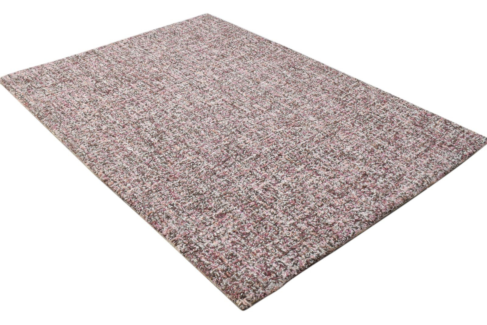 Wool Red Rug 2' X 3' Modern Hand Tufted Scandinavian Solid Small Carpet 7864137449621