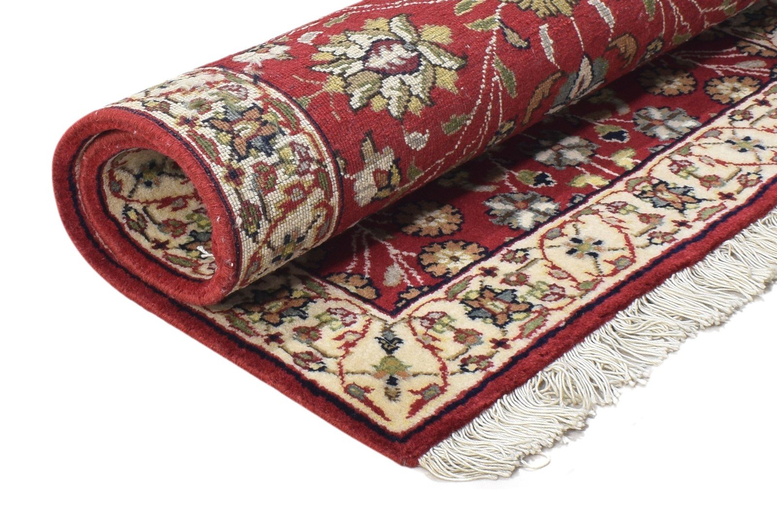 Wool Red Rug 2' X 3' Persian Hand Knotted Agra Oriental Small Carpet 7864170709141