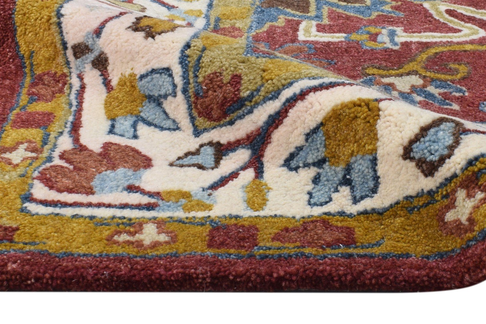 Wool Red Rug 2' X 3' Persian Hand Tufted Oushak Oriental Small Carpet 7865179701397