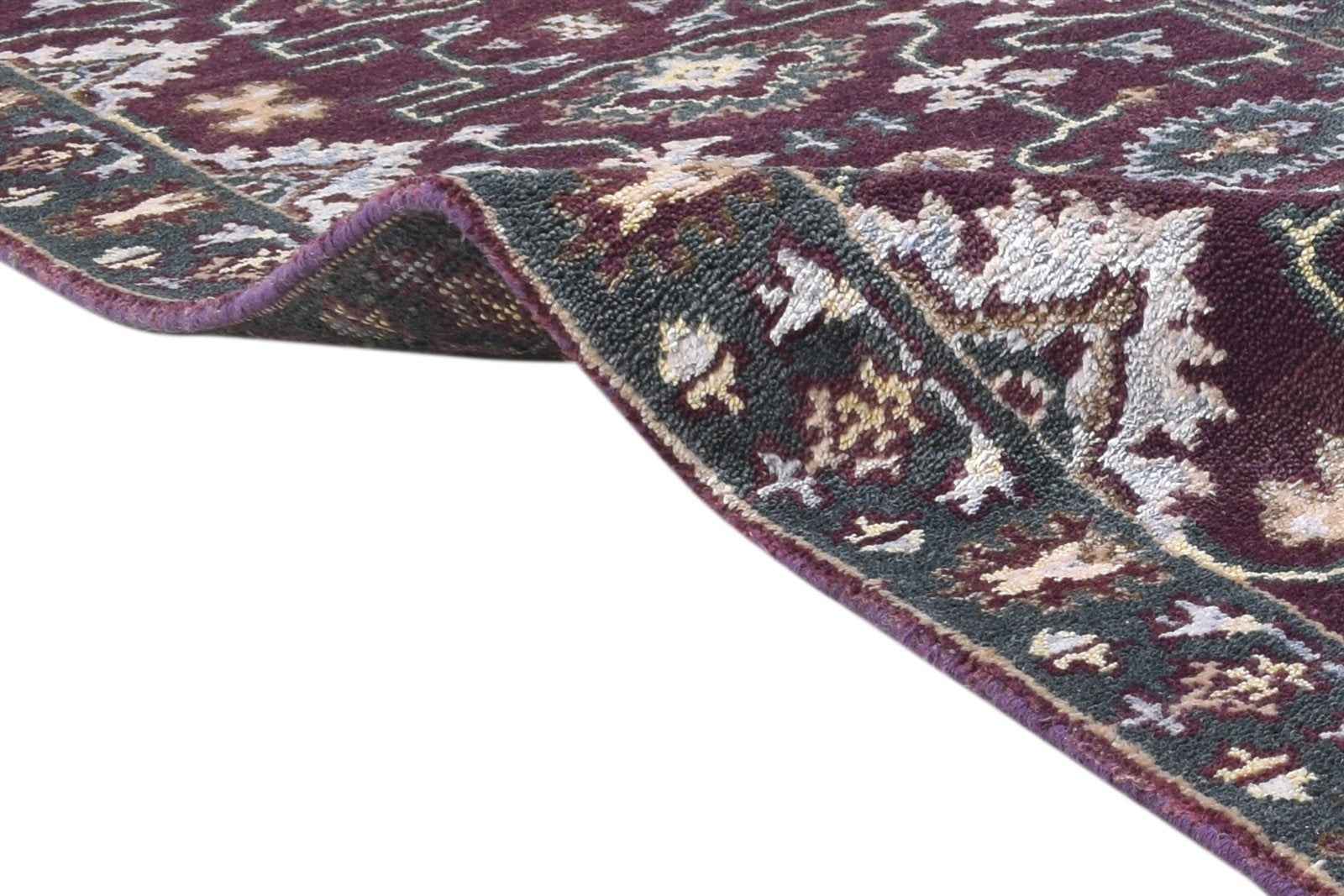 Wool Red Rug 3' X 8' Persian Hand Knotted Oushak Oriental Small Runner 7864834654357