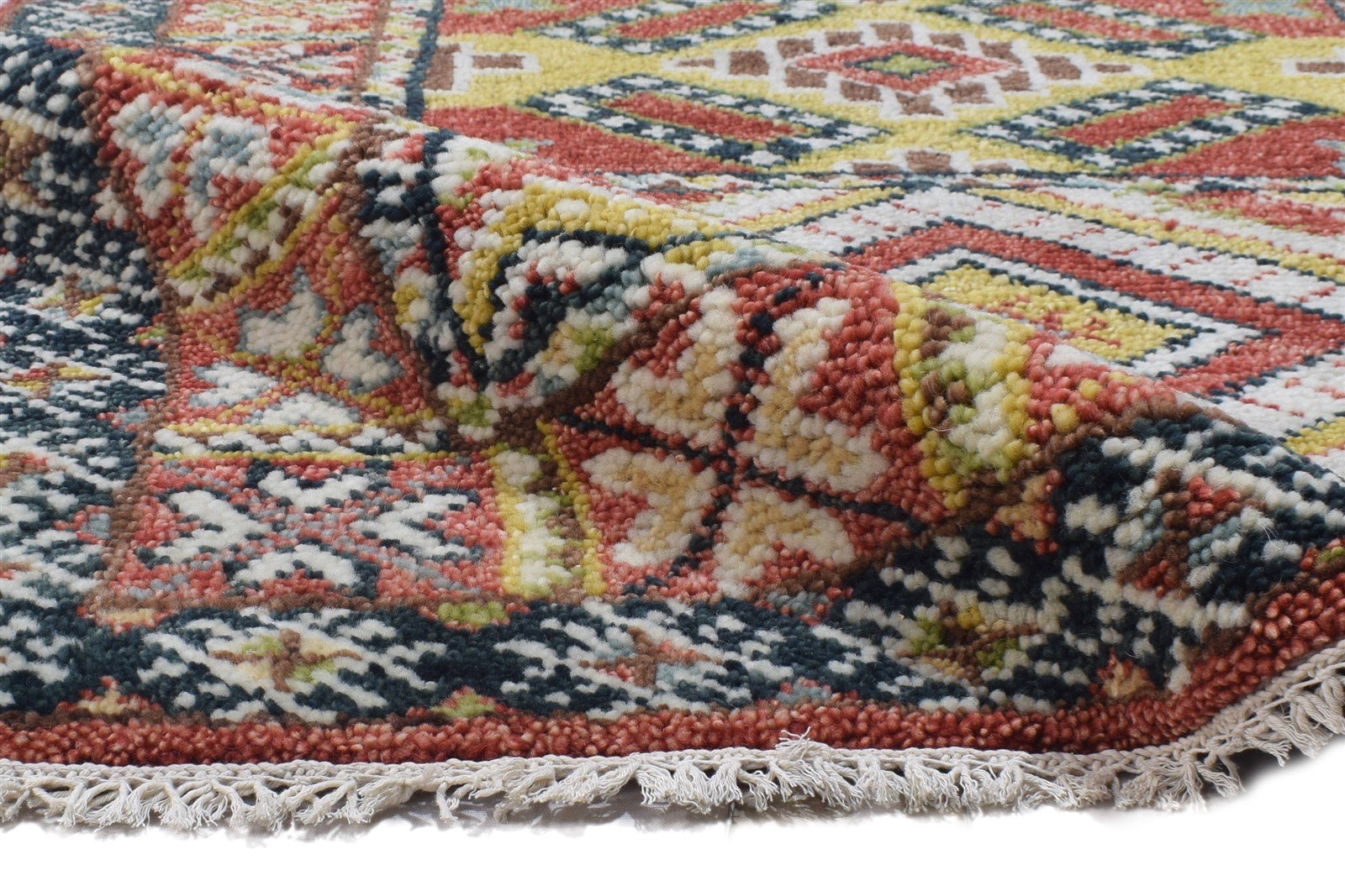 Wool Red Rug 4' X 6' Persian Hand Knotted Kazak Oriental Room Size Carpet 7864326619285