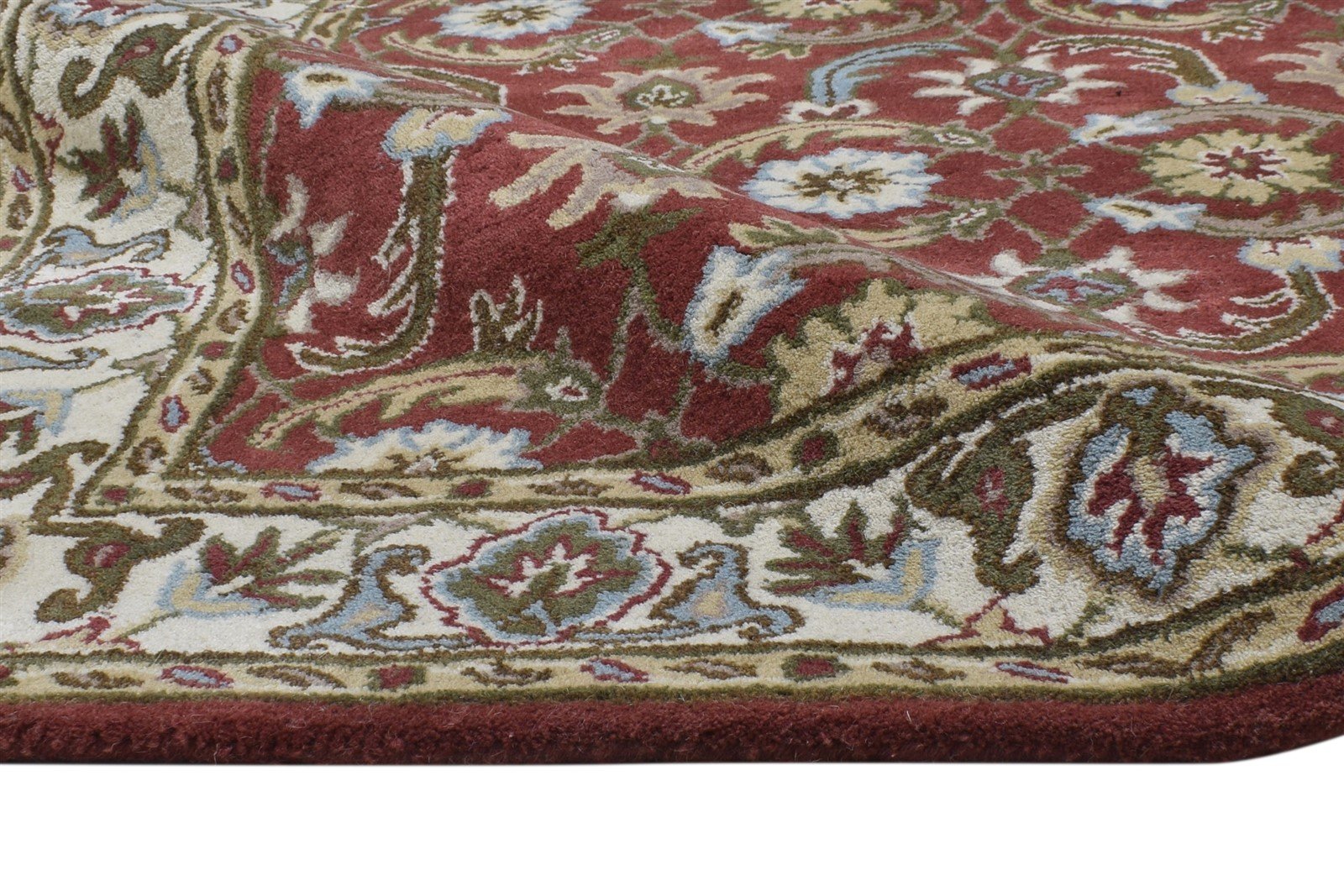 Wool Red Rug 4' X 6' Persian Hand Tufted Kashan Oriental Room Size Carpet 7864340873365