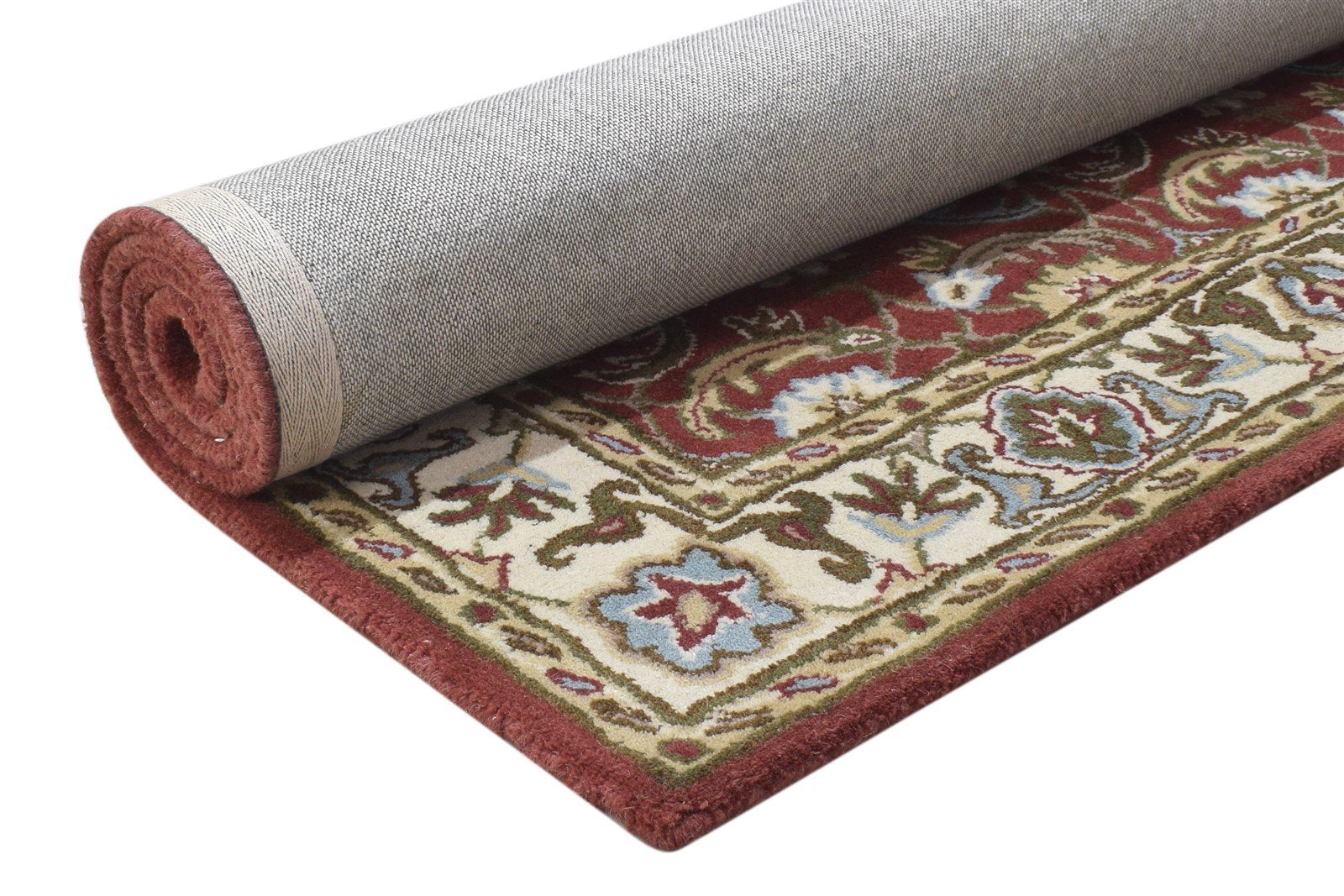 Wool Red Rug 4' X 6' Persian Hand Tufted Kashan Oriental Room Size Carpet 7864340873365