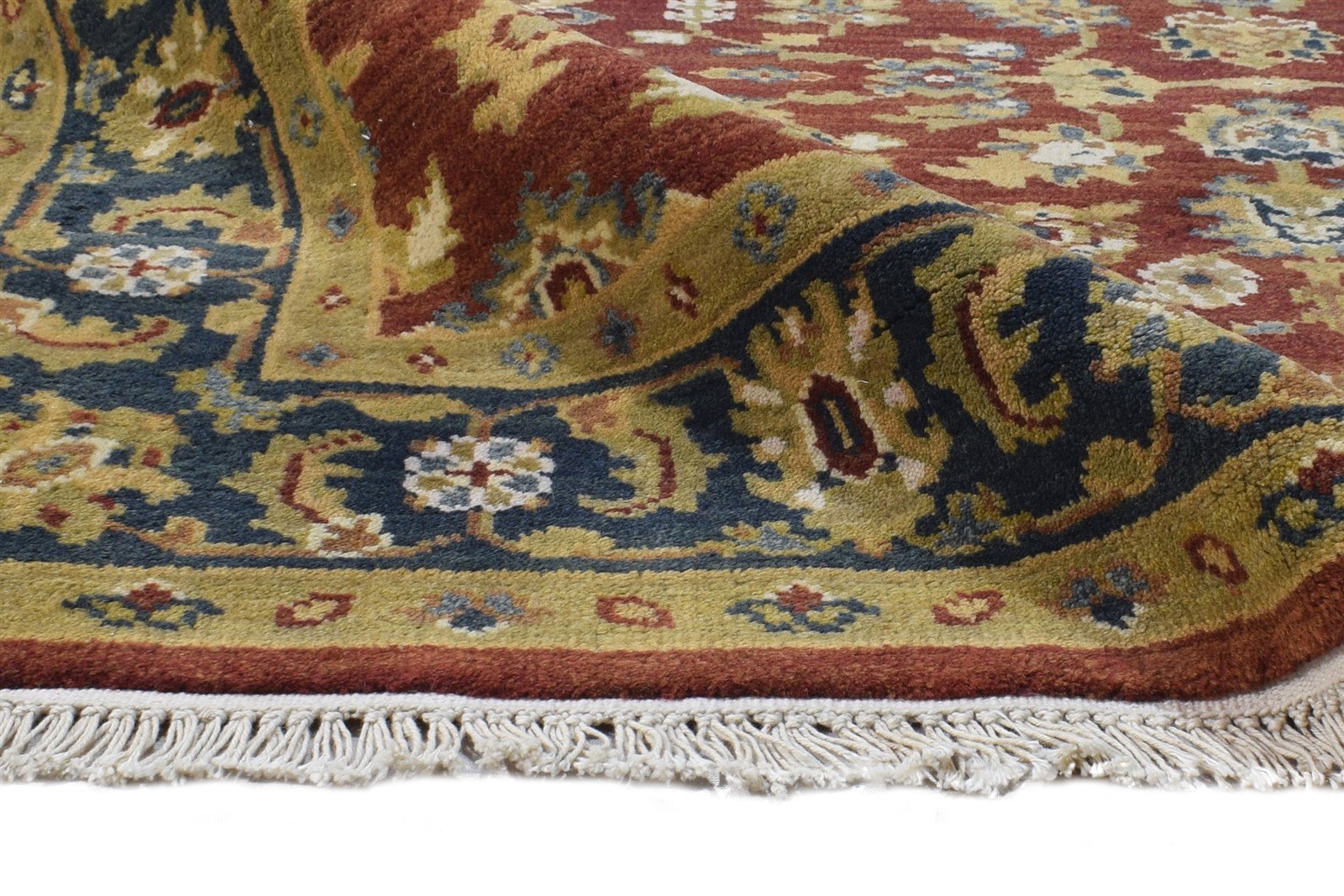 Wool Red Rug 4' X 6' Persien Hand Knotted Oushak Oriental Room Size Carpet 7865108693141