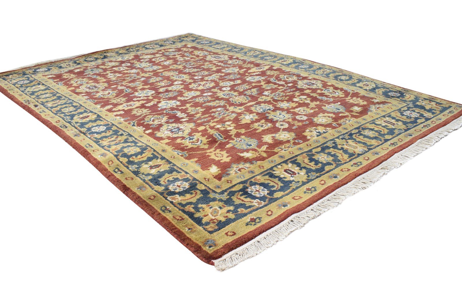 Wool Red Rug 4' X 6' Persien Hand Knotted Oushak Oriental Room Size Carpet 7865108693141