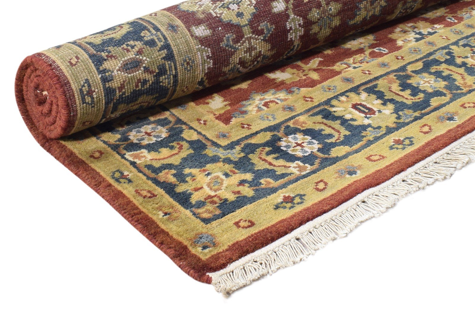 Wool Red Rug 4' X 6' Persien Hand Knotted Oushak Oriental Room Size Carpet 7865108693141