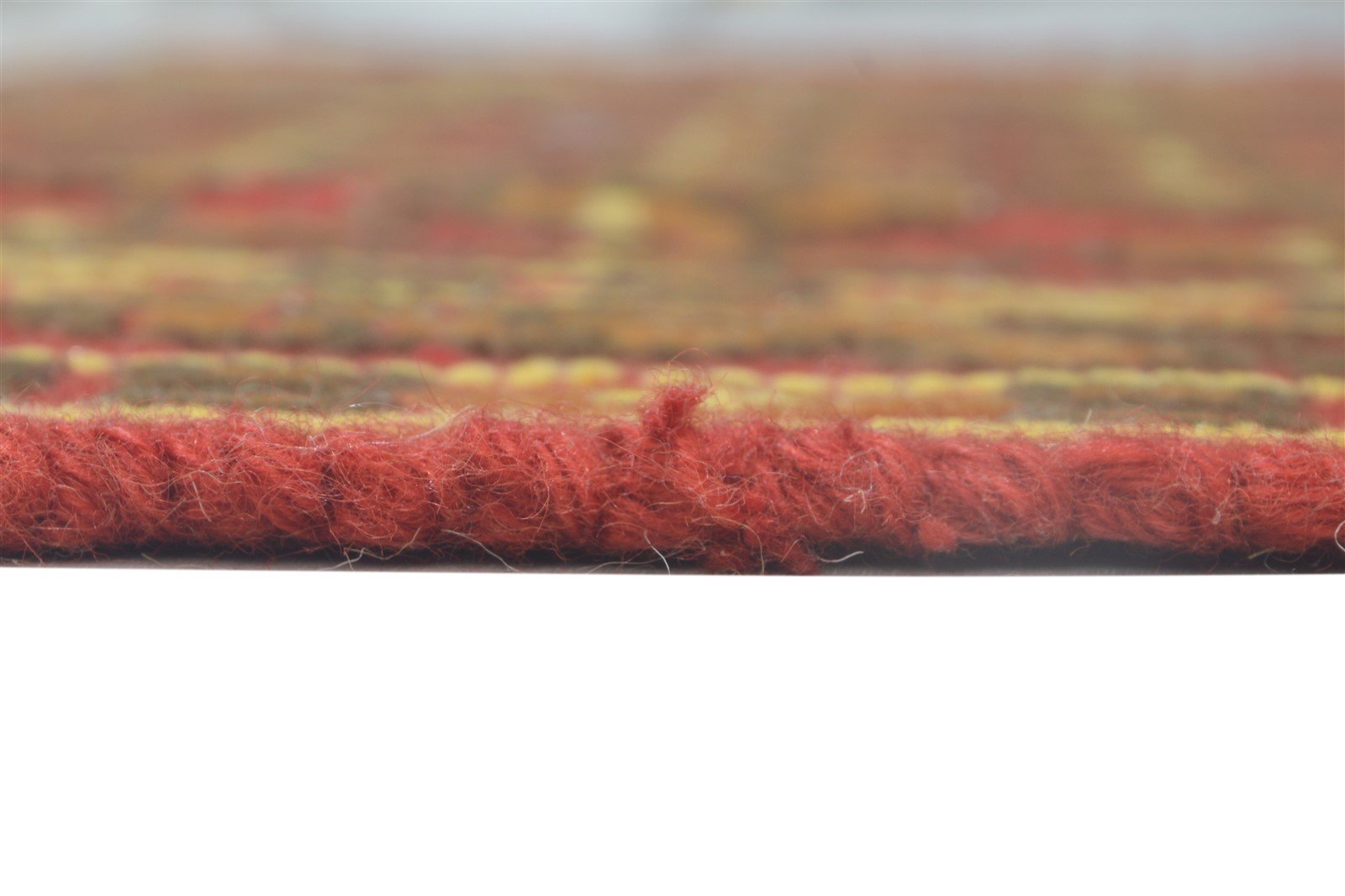 Wool Red Rug 5' X 4' Persian Hand Knotted Kashan Oriental Room Size Carpet 7864107761813
