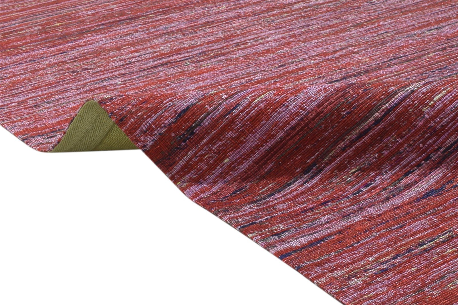 Sue Wool Red Rug 5' X 8' Modern Hand Tufted Bohemian Striped 7864660033685