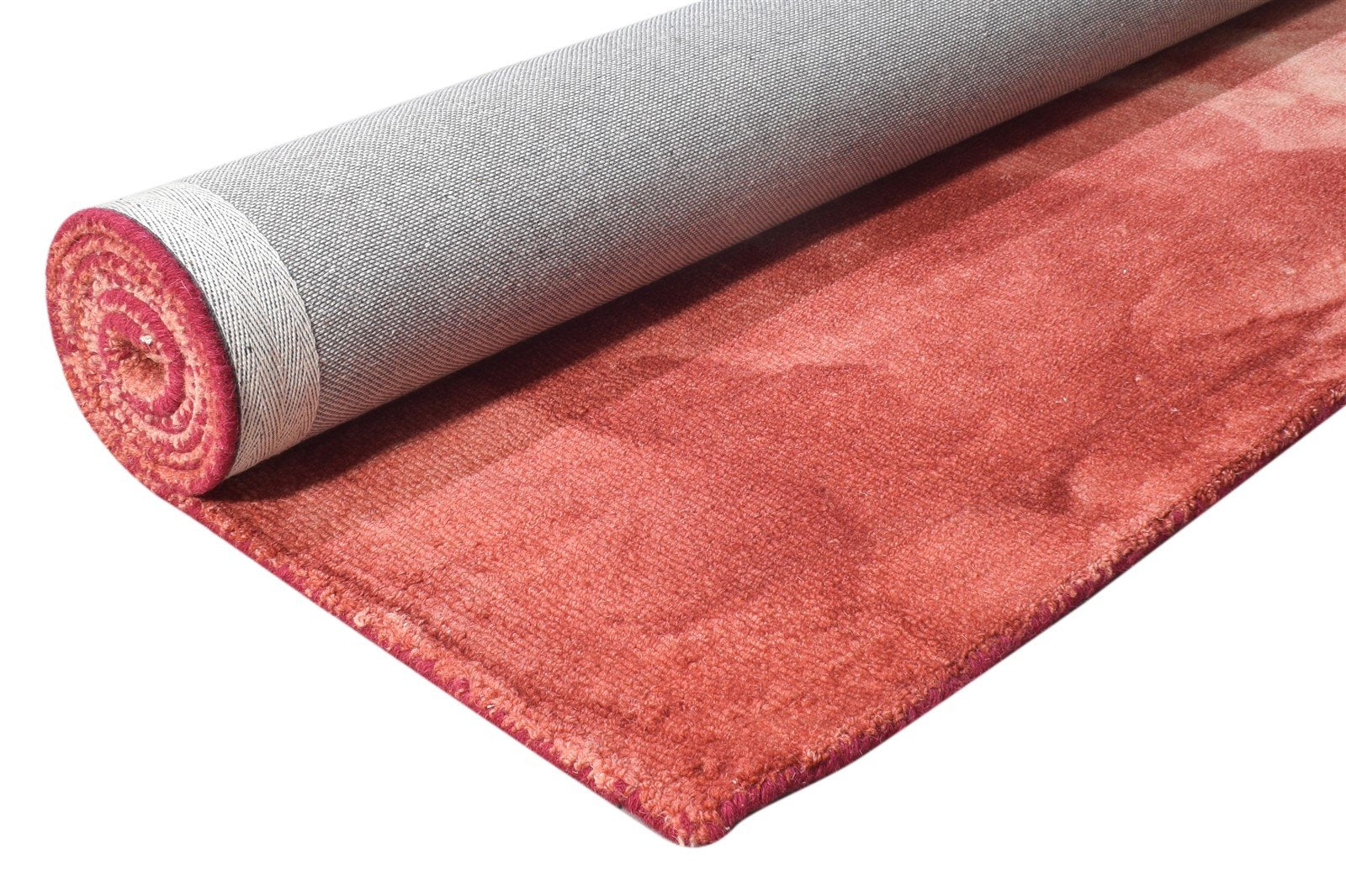 Wool Red Rug 5' X 8' Modern Hand Tufted Shibori Tie Dye Room Size Carpet 7865172557973