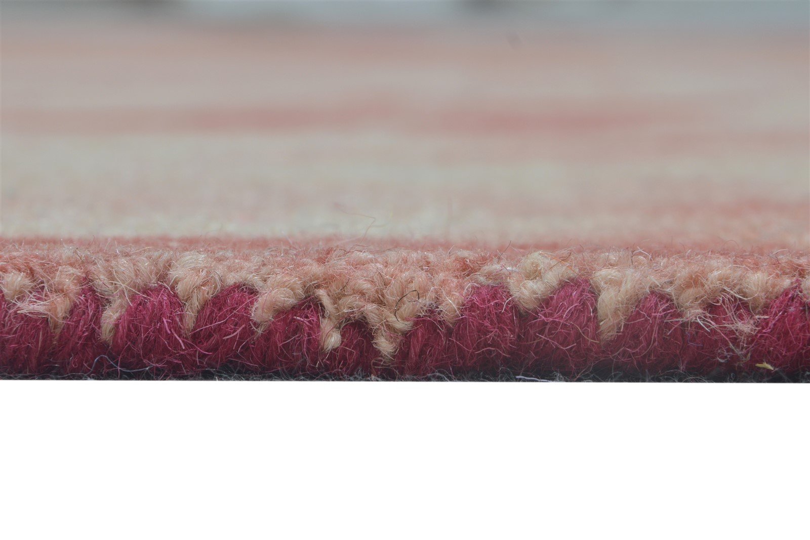 Wool Red Rug 5' X 8' Modern Hand Tufted Shibori Tie Dye Room Size Carpet 7865173541013