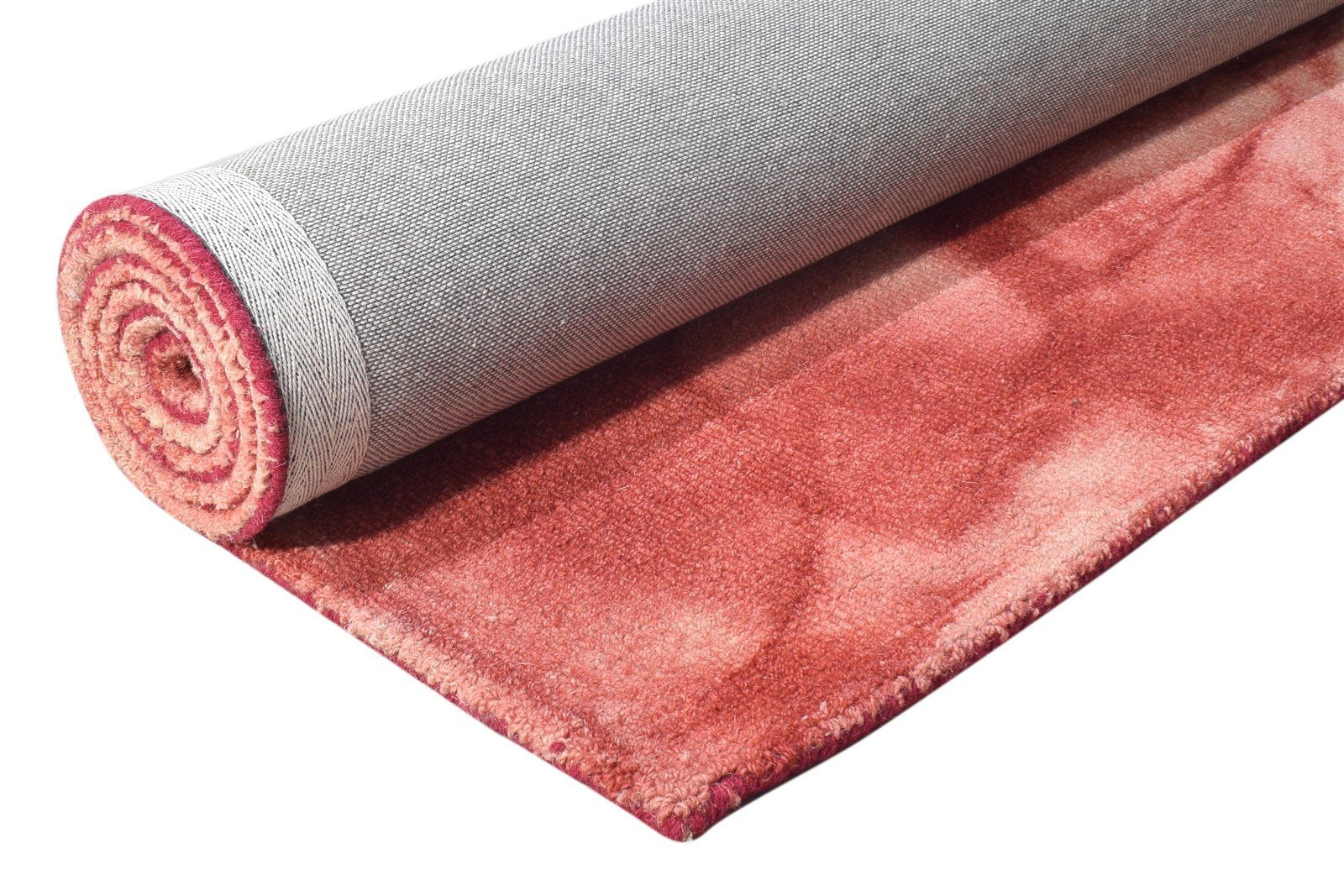 Wool Red Rug 5' X 8' Modern Hand Tufted Shibori Tie Dye Room Size Carpet 7865175343253